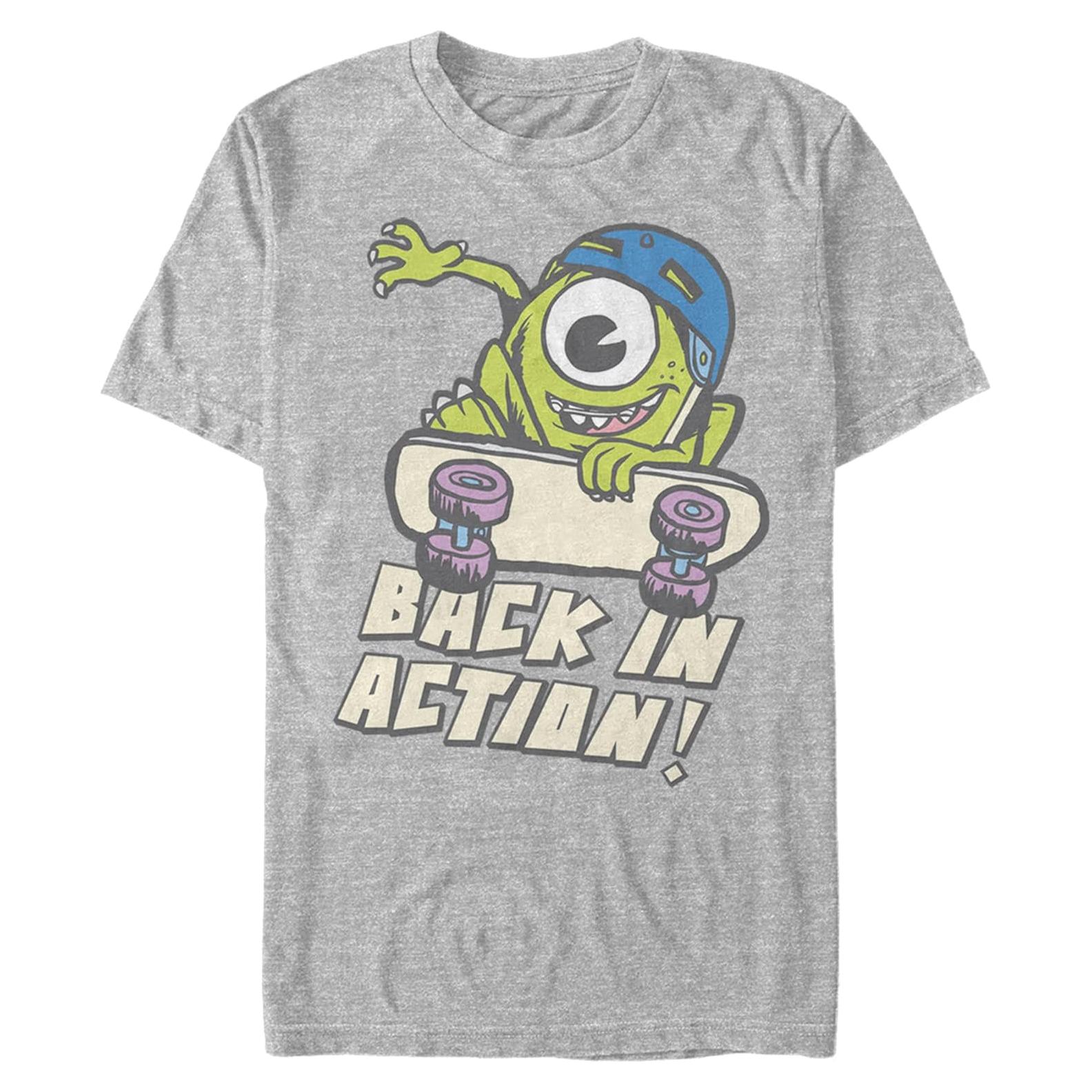 Camiseta de Niños Mike Wazowski Monsters University Azul Grande
