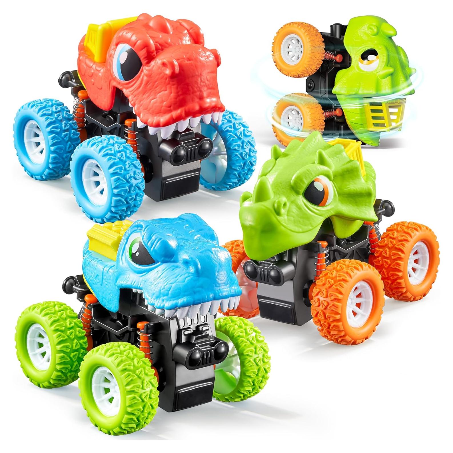 Juego de 3 Camiones Dinosaurio JOVA con Potencia de Fricción