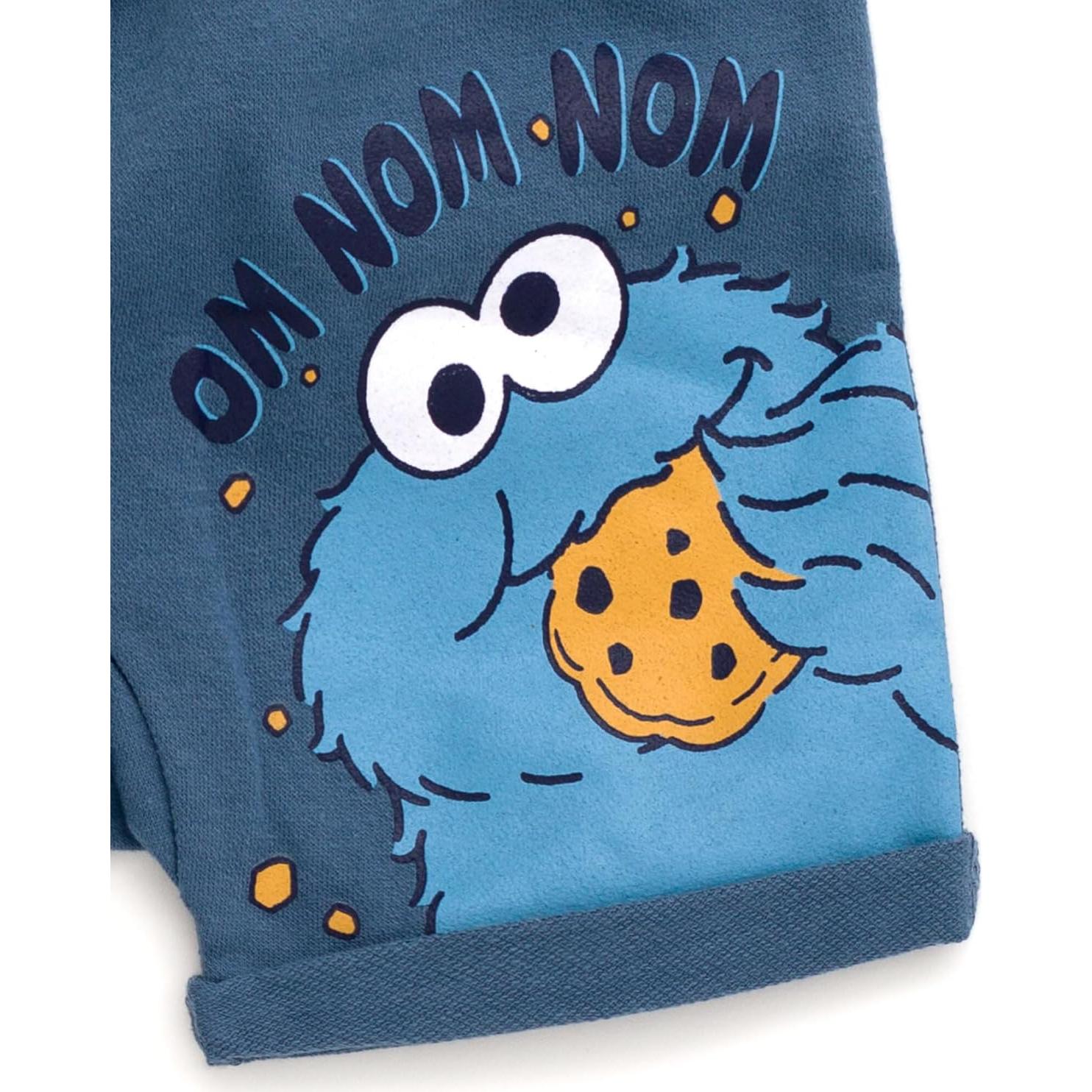 Conjunto Sudadera y Pantalones Cortos Sesame Street 18M