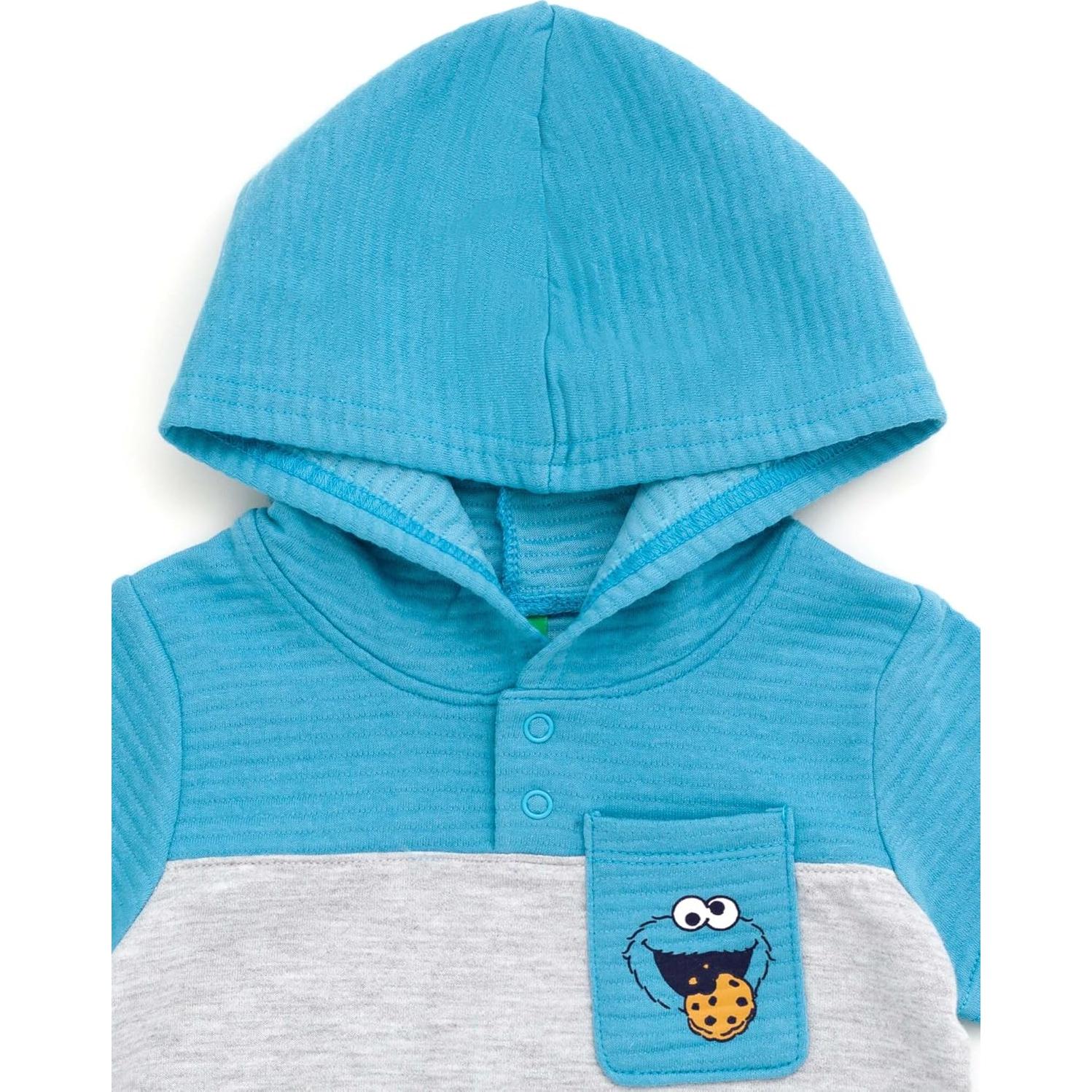 Conjunto Sudadera y Pantalones Cortos Sesame Street 18M