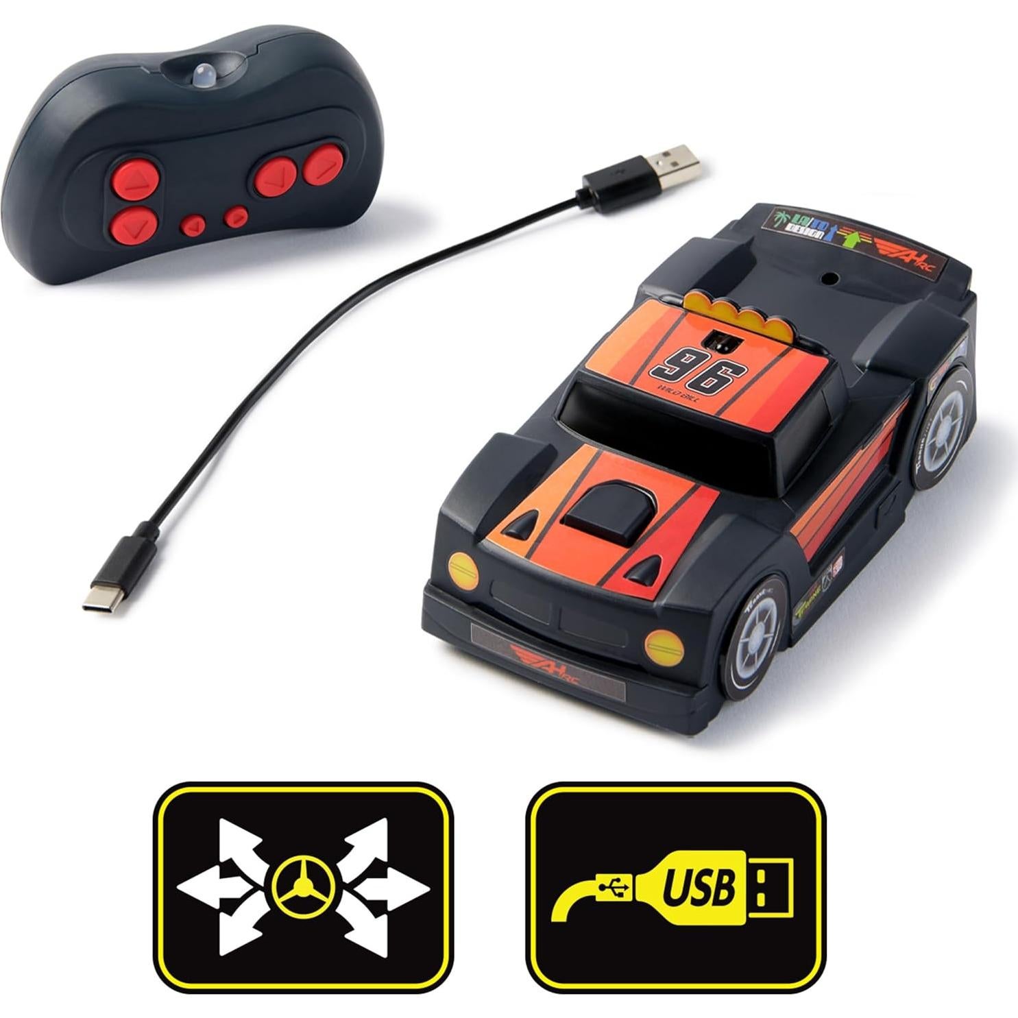 Camión RC Air Hogs Gravedad Cero Negro 15.6x5.5x13.1cm