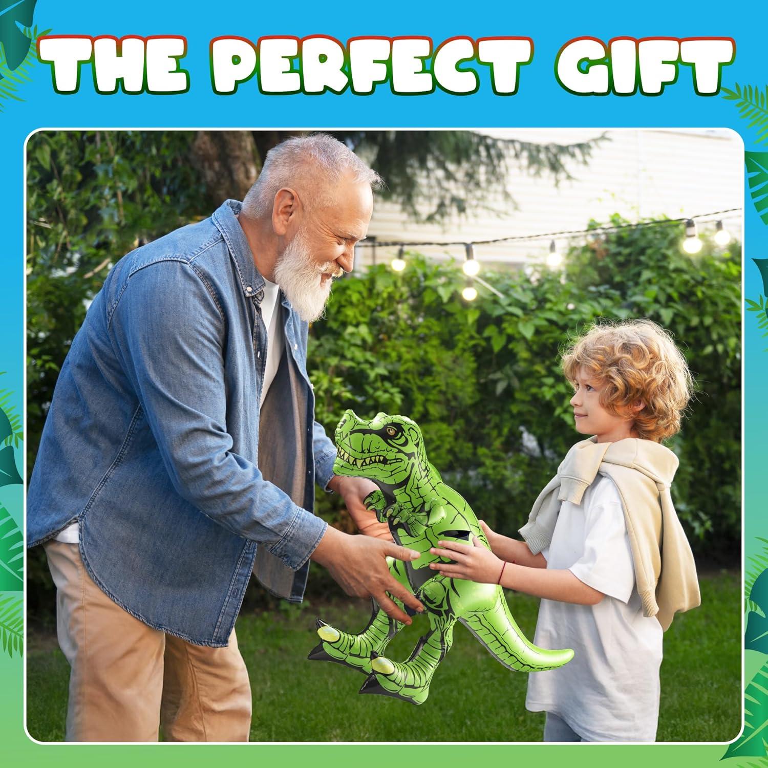 Decoraciones Inflables de Dinosaurios KiddieLoot - 6 Piezas 130-168 cm