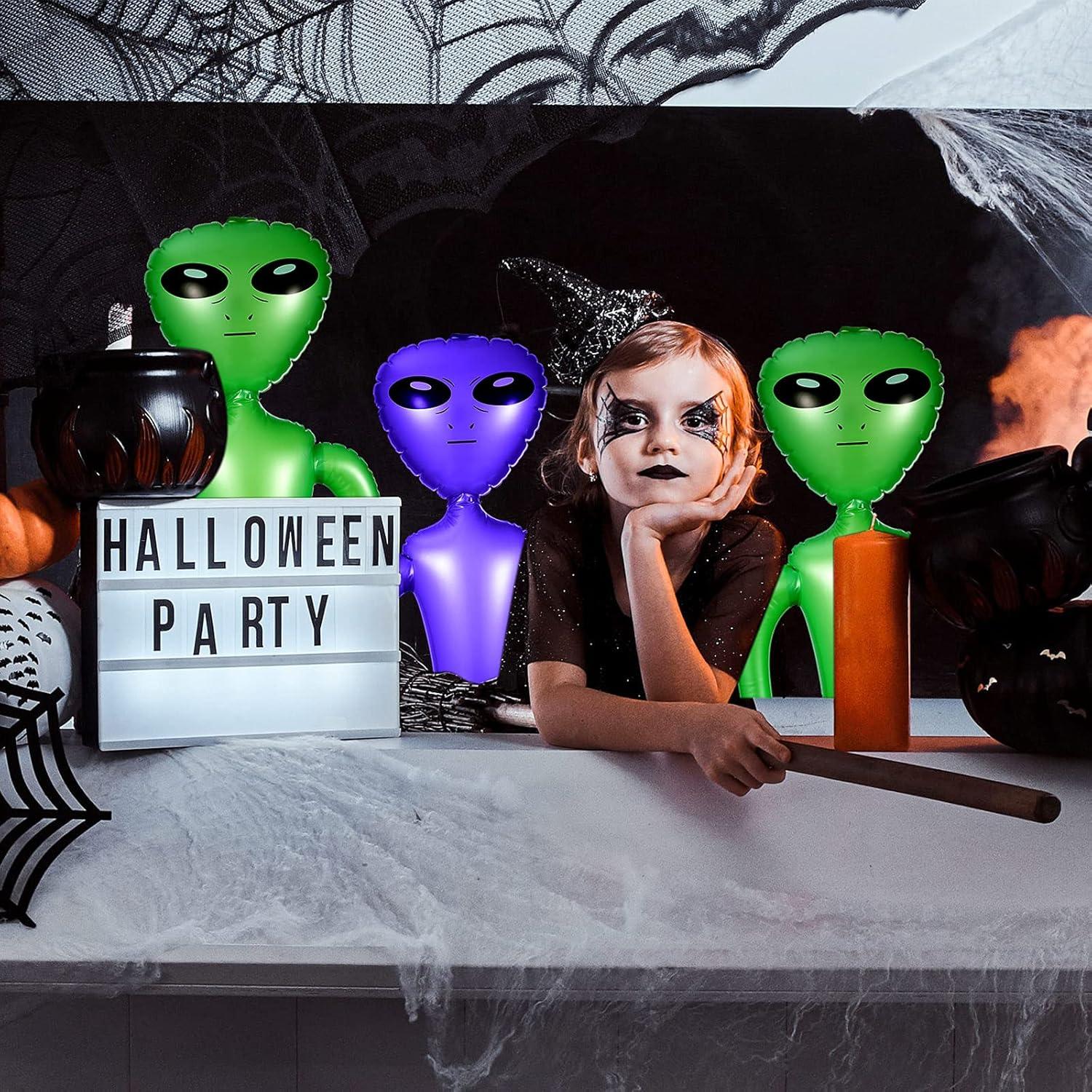 Juguete Inflable Alienígena BBTO 88.9 cm Verde Púrpura