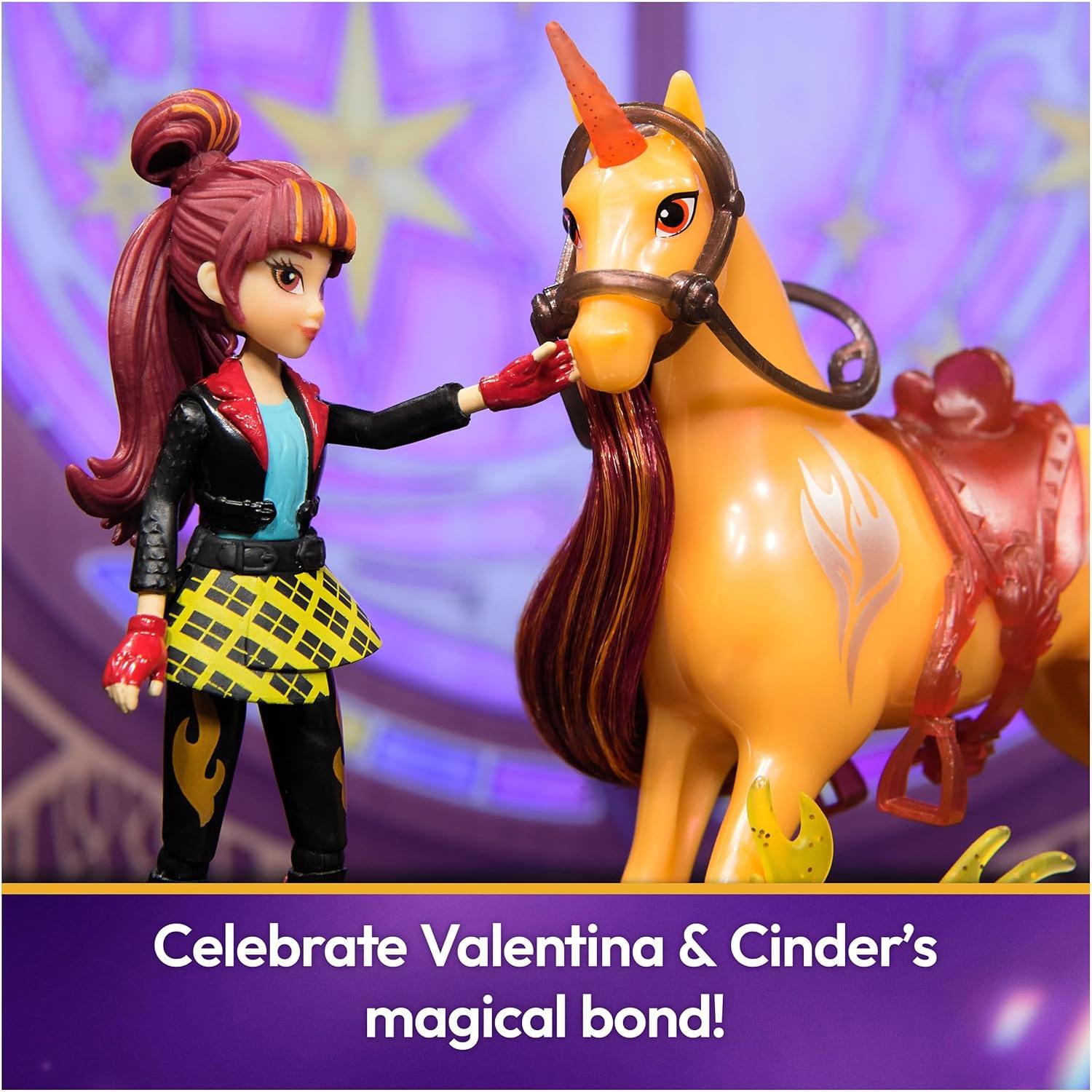 Set de Muñeca y Unicornio Valentina y Cinder - Unicorn Academy