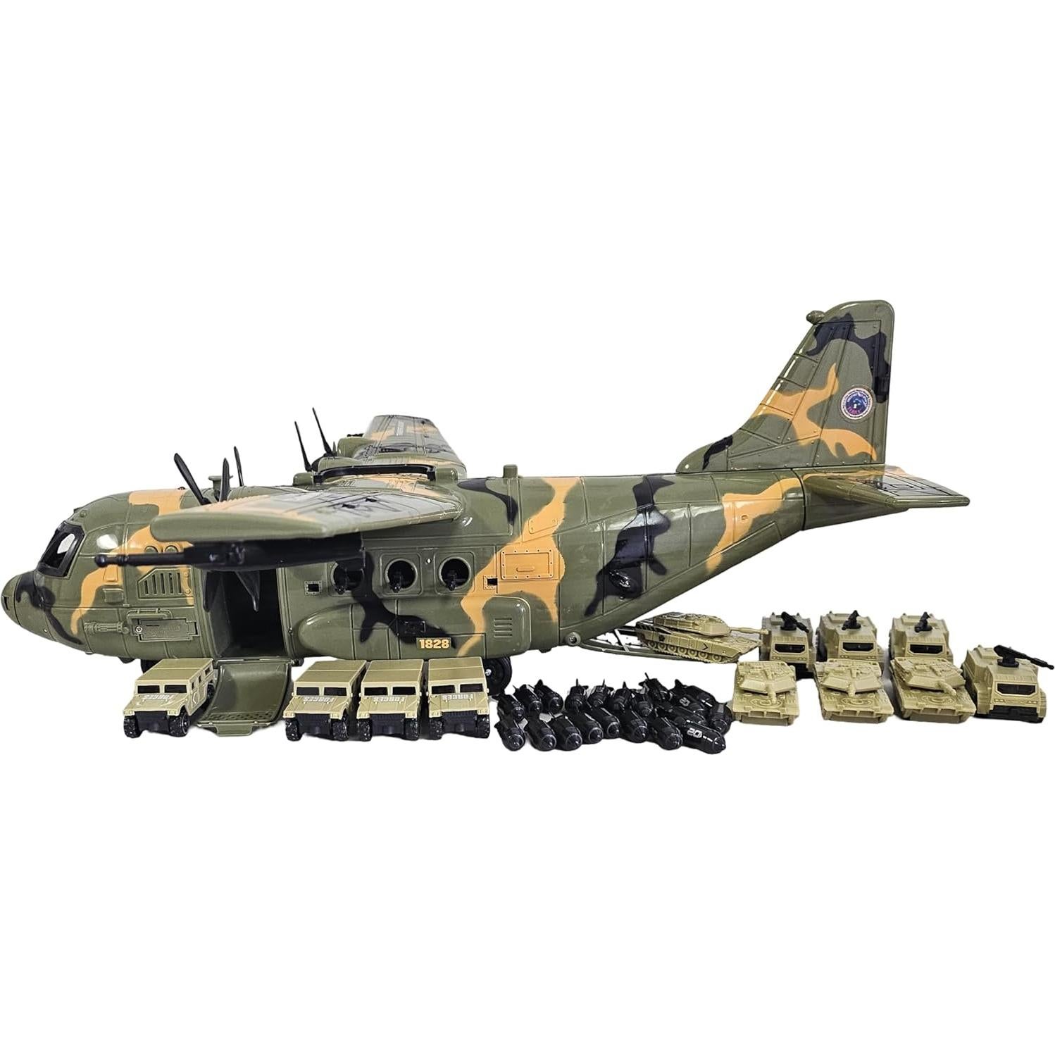 Avión de Carga Militar C130 Toy Essentials 54.6 cm con Bombas