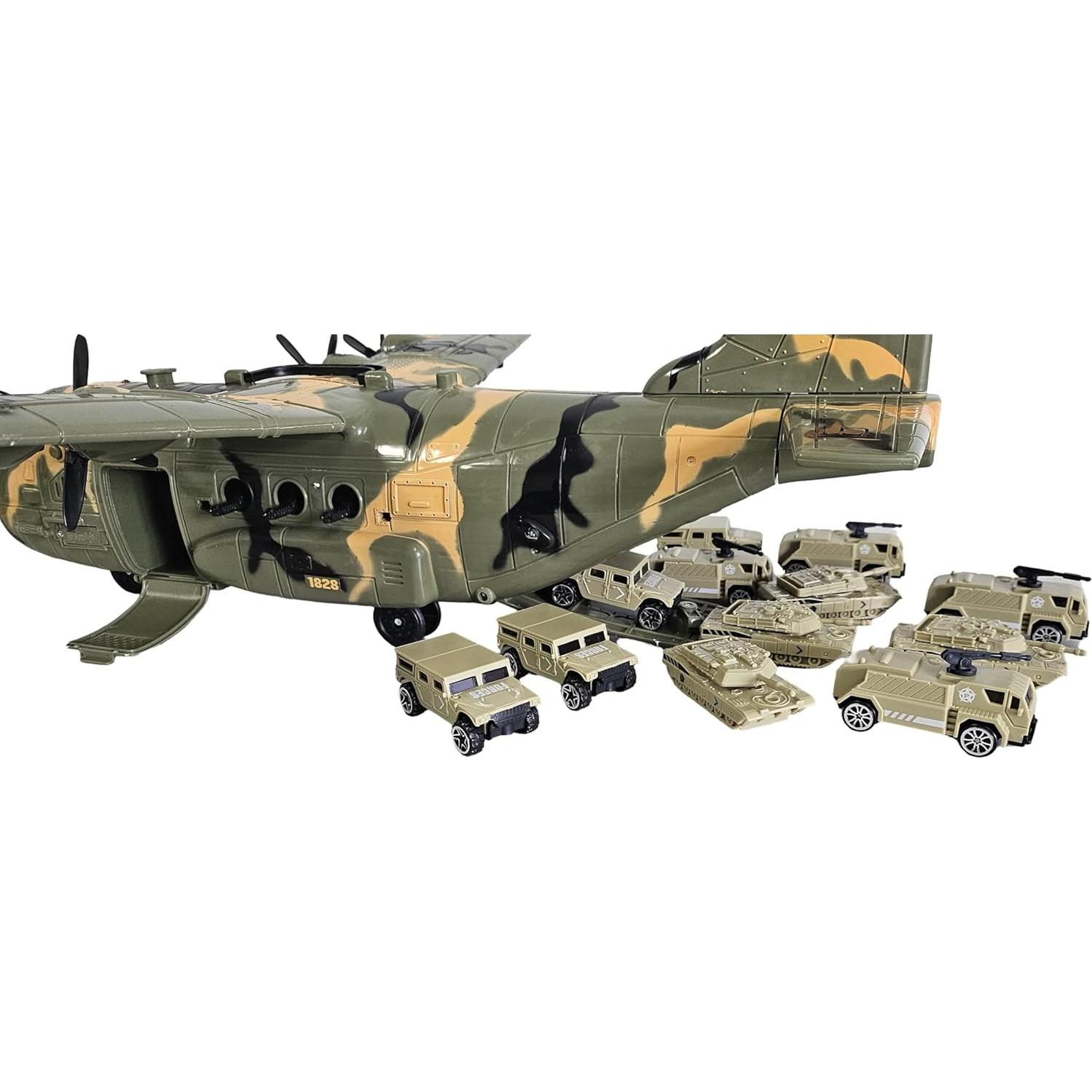 Avión de Carga Militar C130 Toy Essentials 54.6 cm con Bombas