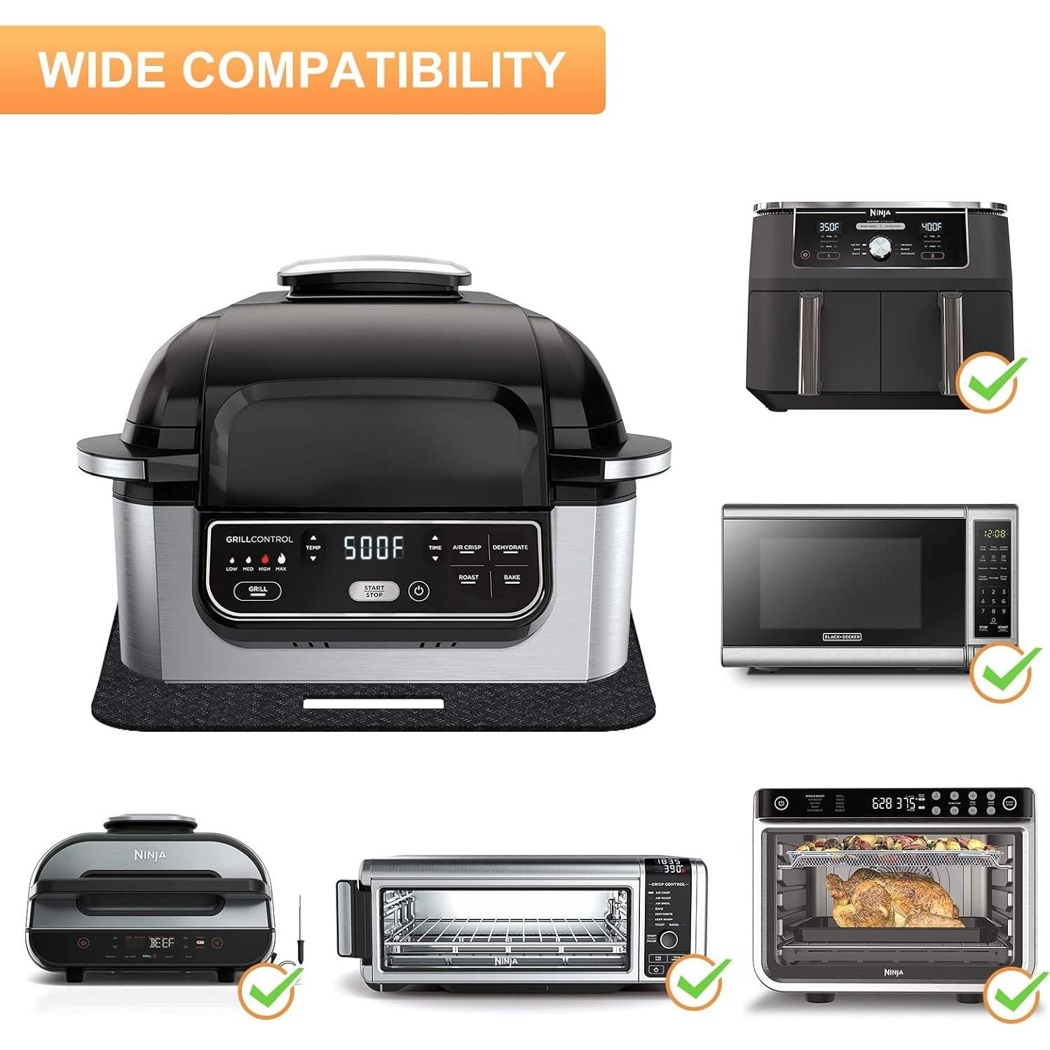 Alfombrilla Resistente al Calor SIUDANGKA 46x38 cm 2 Pcs