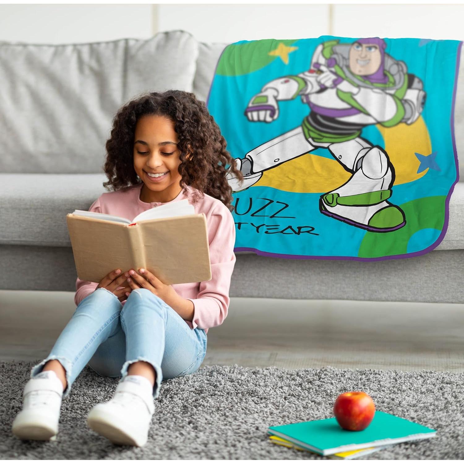 Manta de Peluche Jay Franco 116.8x152.4 cm Toy Story Buzz