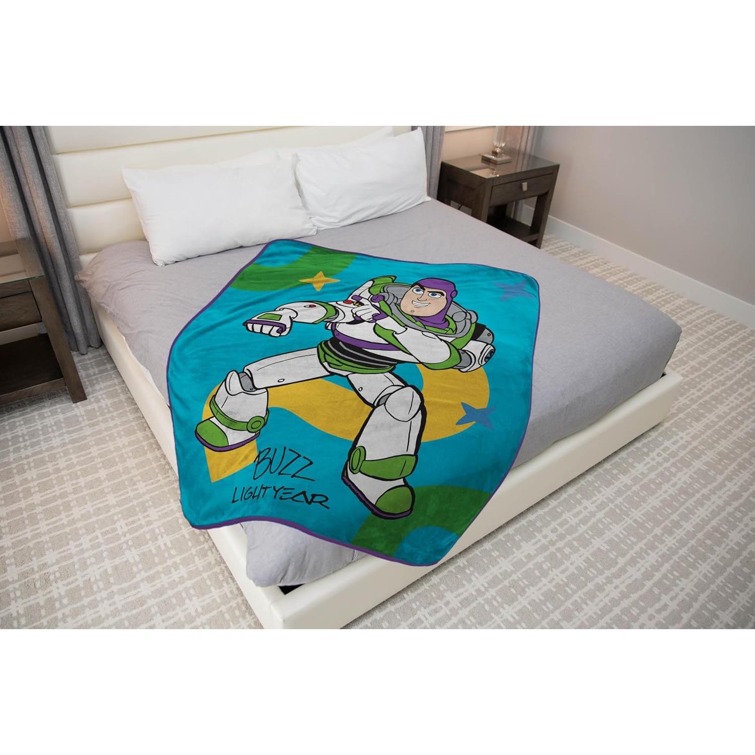 Manta de Peluche Jay Franco 116.8x152.4 cm Toy Story Buzz