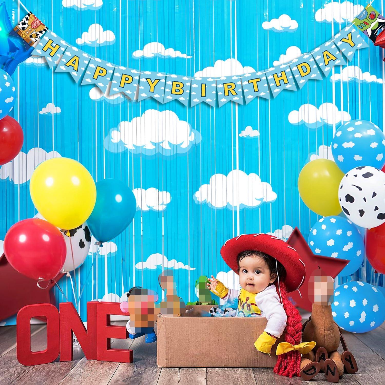 Cortinas de Flecos de Aluminio Simaya 2PACK Cumpleaños