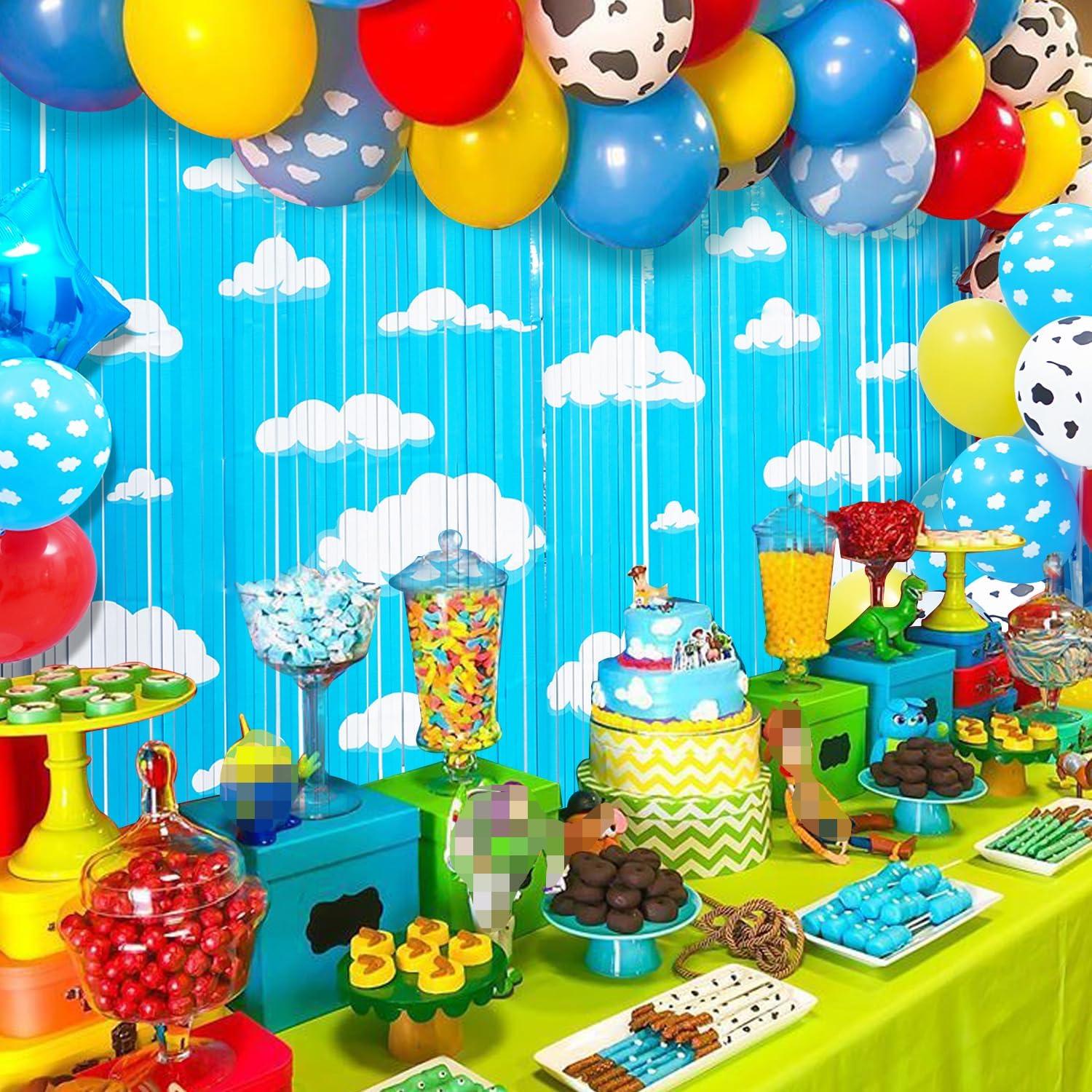 Cortinas de Flecos de Aluminio Simaya 2PACK Cumpleaños