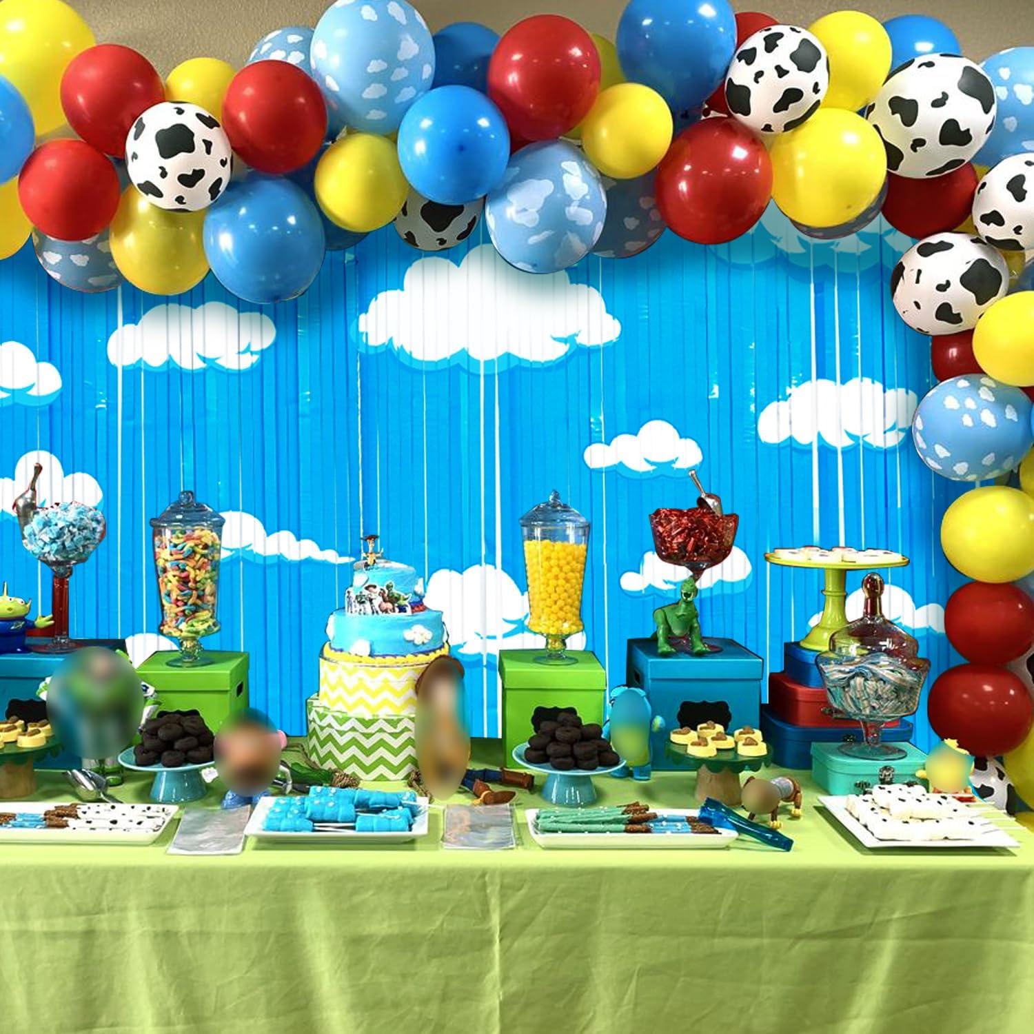 Cortinas de Flecos de Aluminio Simaya 2PACK Cumpleaños