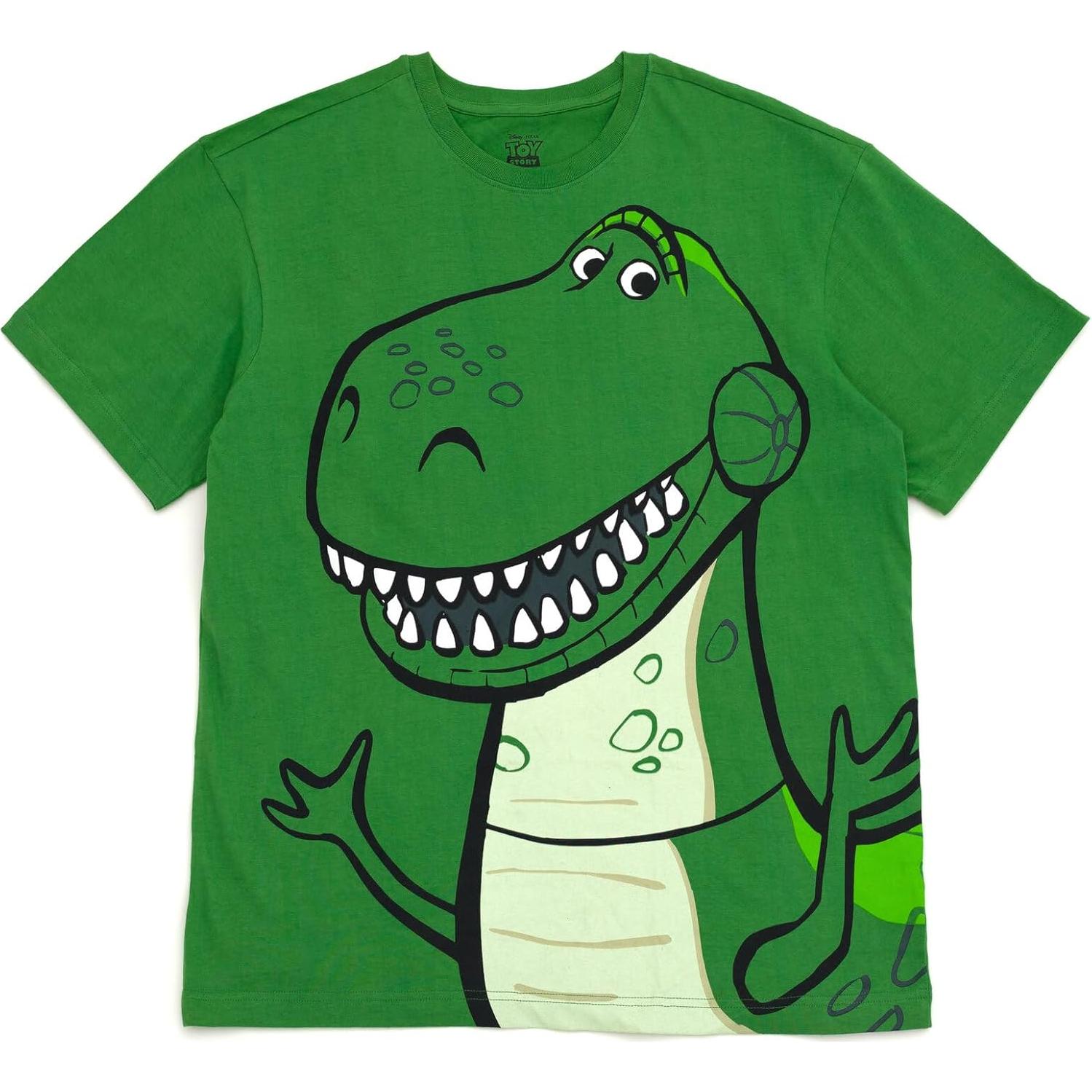 Camiseta de Cosplay Disney Toy Story Rex Talla Infantil a Adulto