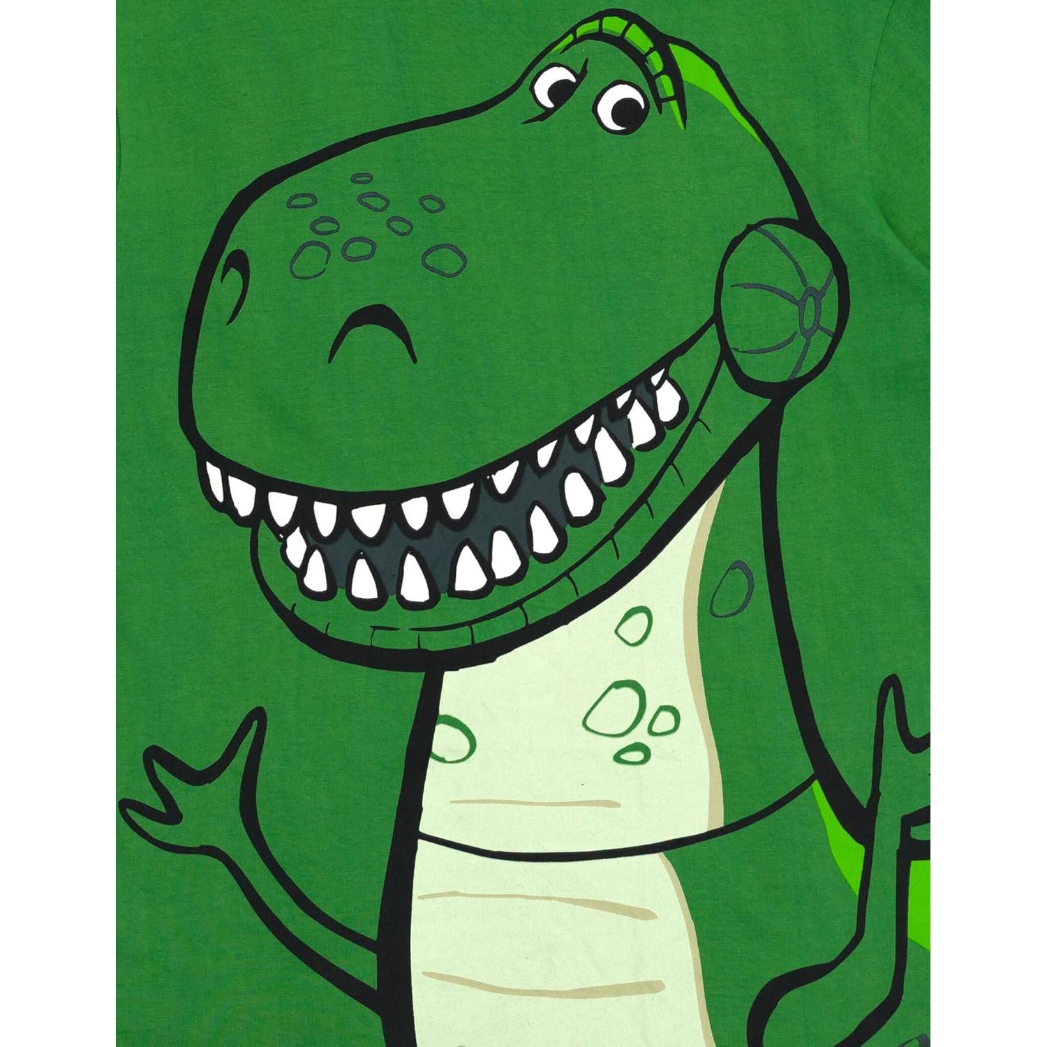 Camiseta de Cosplay Disney Toy Story Rex Talla Infantil a Adulto