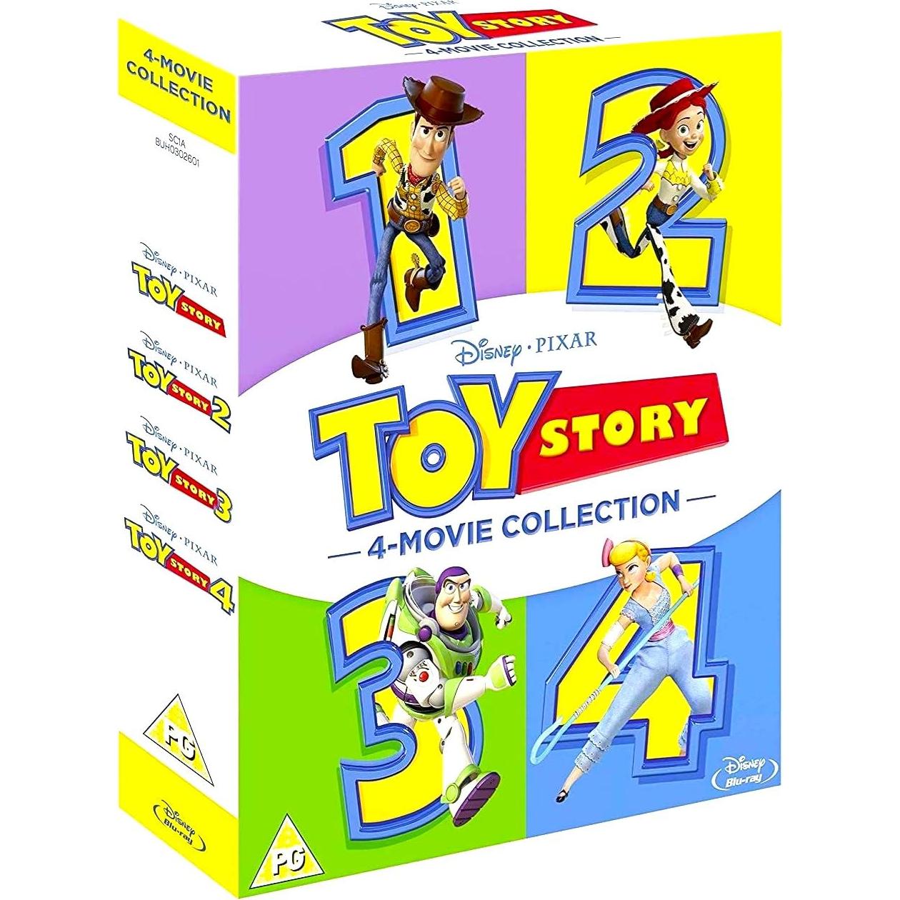 Colección Blu-ray Toy Story 4 Películas - Región Libre