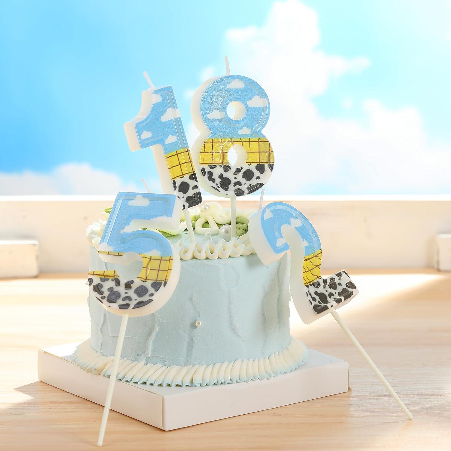 Vela de Cumpleaños Número 3 PHD CAKE 7 cm Juguete