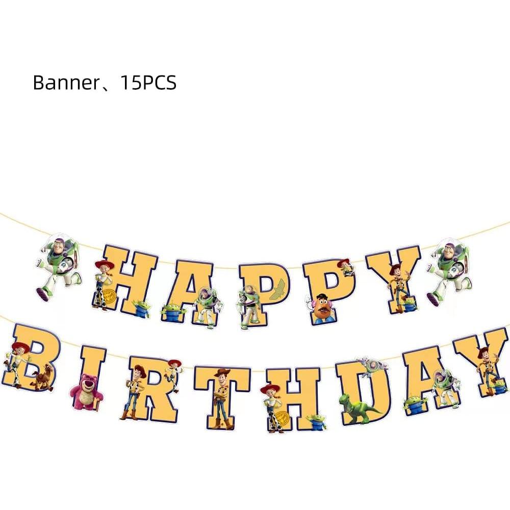 Suministros para Fiesta Toy Story - Pancarta y Espirales Colgantes