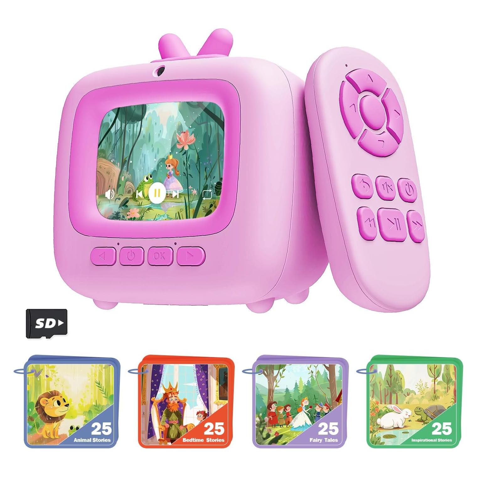 Máquina de Cuentos Eveedo TV1 para Niños 3-8 Años
