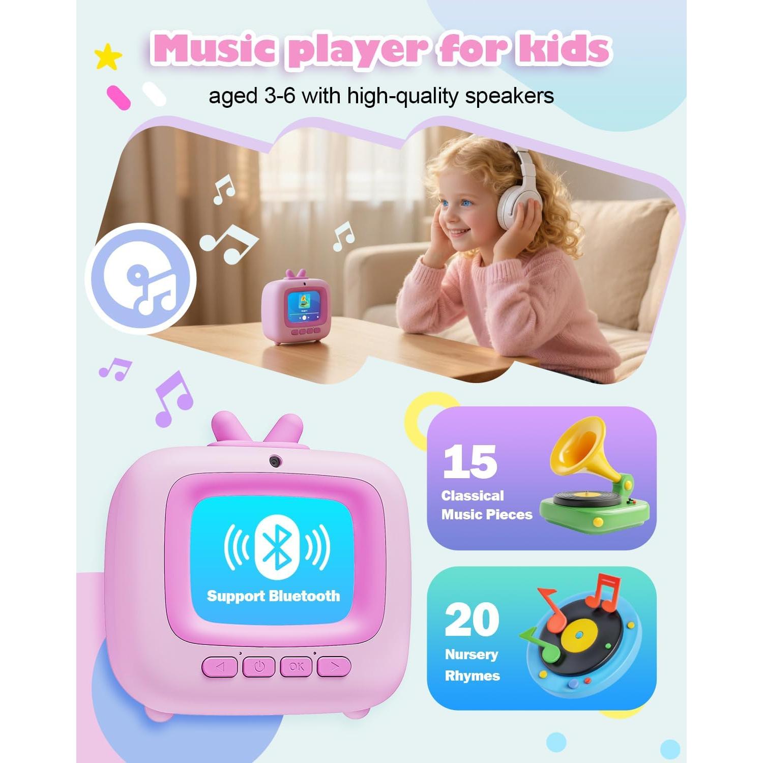 Máquina de Cuentos Eveedo TV1 para Niños 3-8 Años