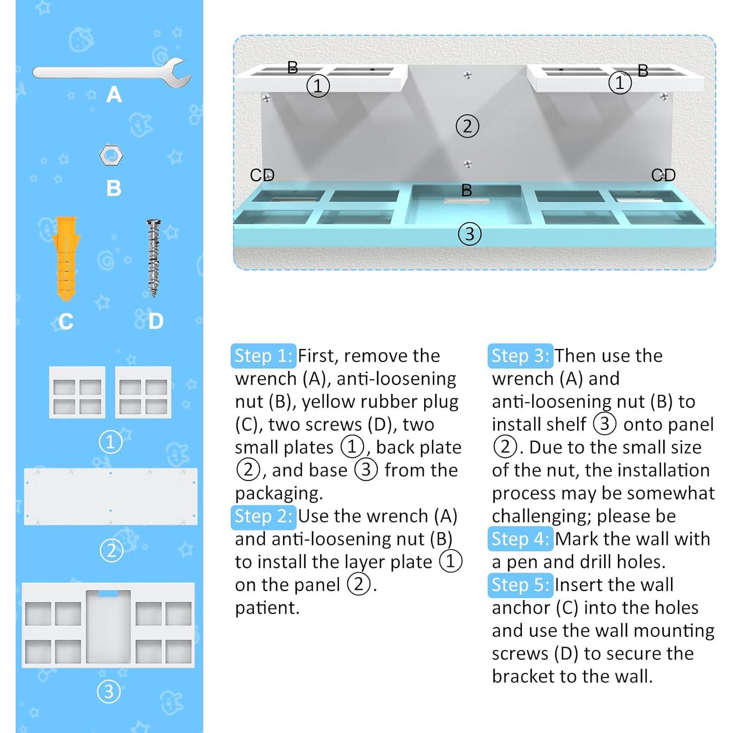 Estante de Pared Mordx SDS001 para Libros Little Tikes