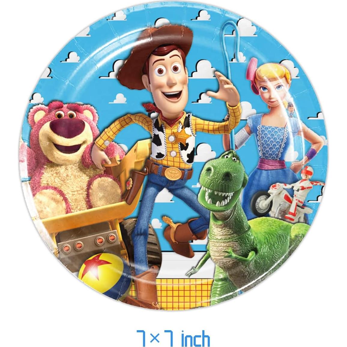 Kit de Fiesta Toy Story 41 Piezas - Platos 18 cm, Servilletas, Mantel