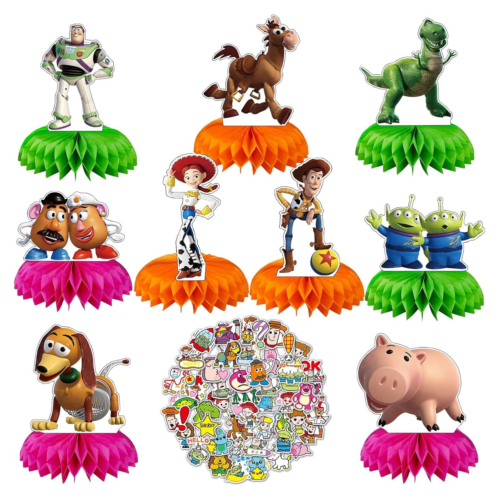 Centros de Mesa de Panal Bukeyus - 9 Pcs Temáticos para Fiesta