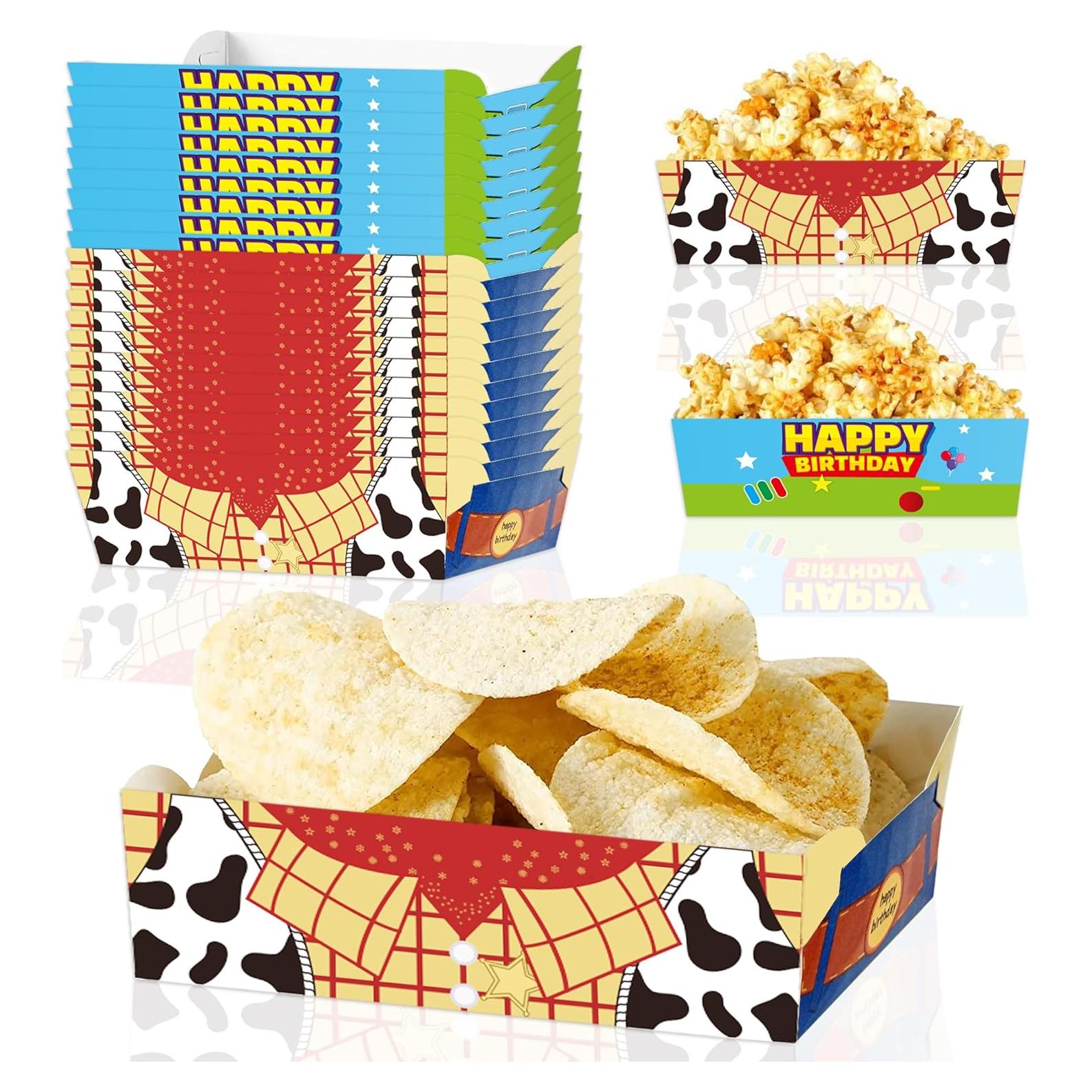 Bandejas de Papel Desechables para Comida Genérico 24 Pcs
