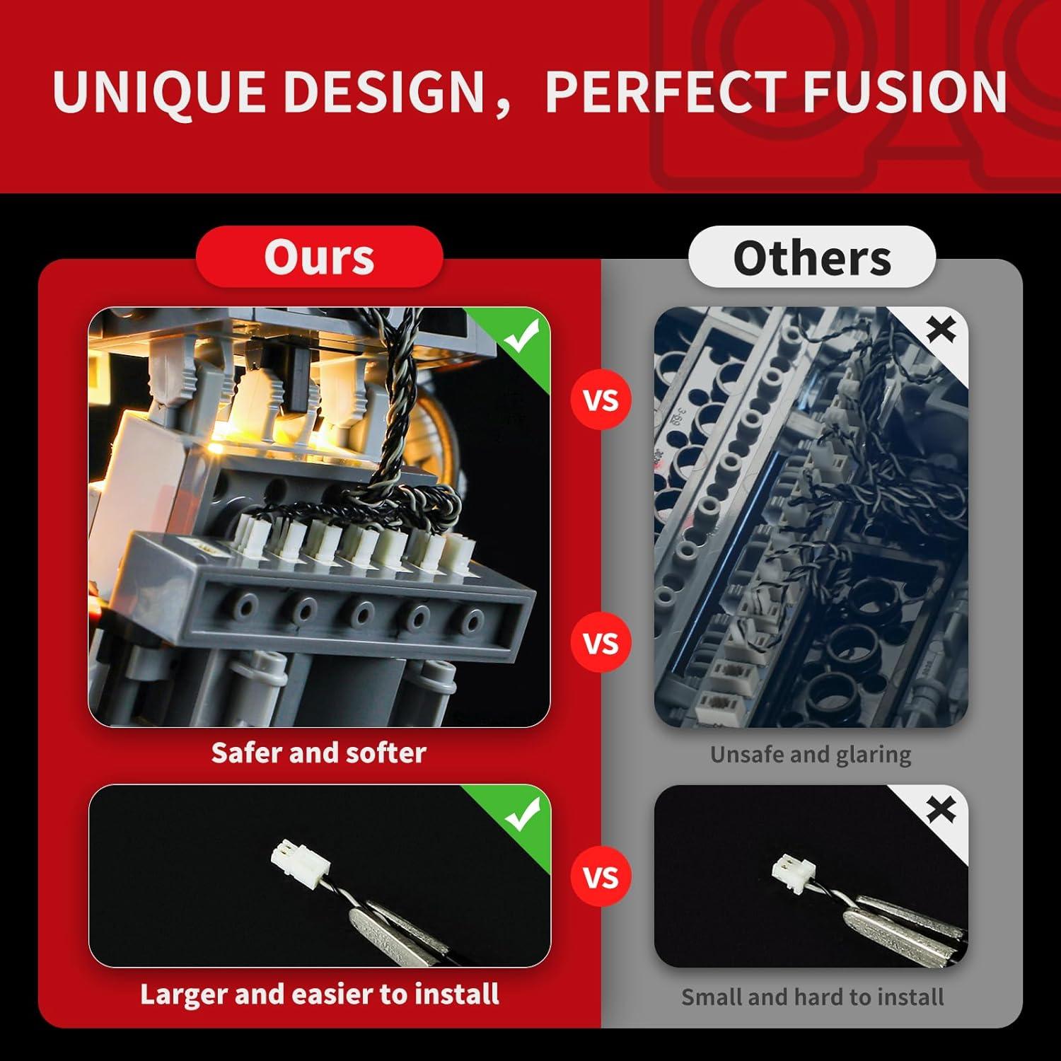 Kit de Luz LED Briksmax para LEGO Disney Wall-E y EVE 43279