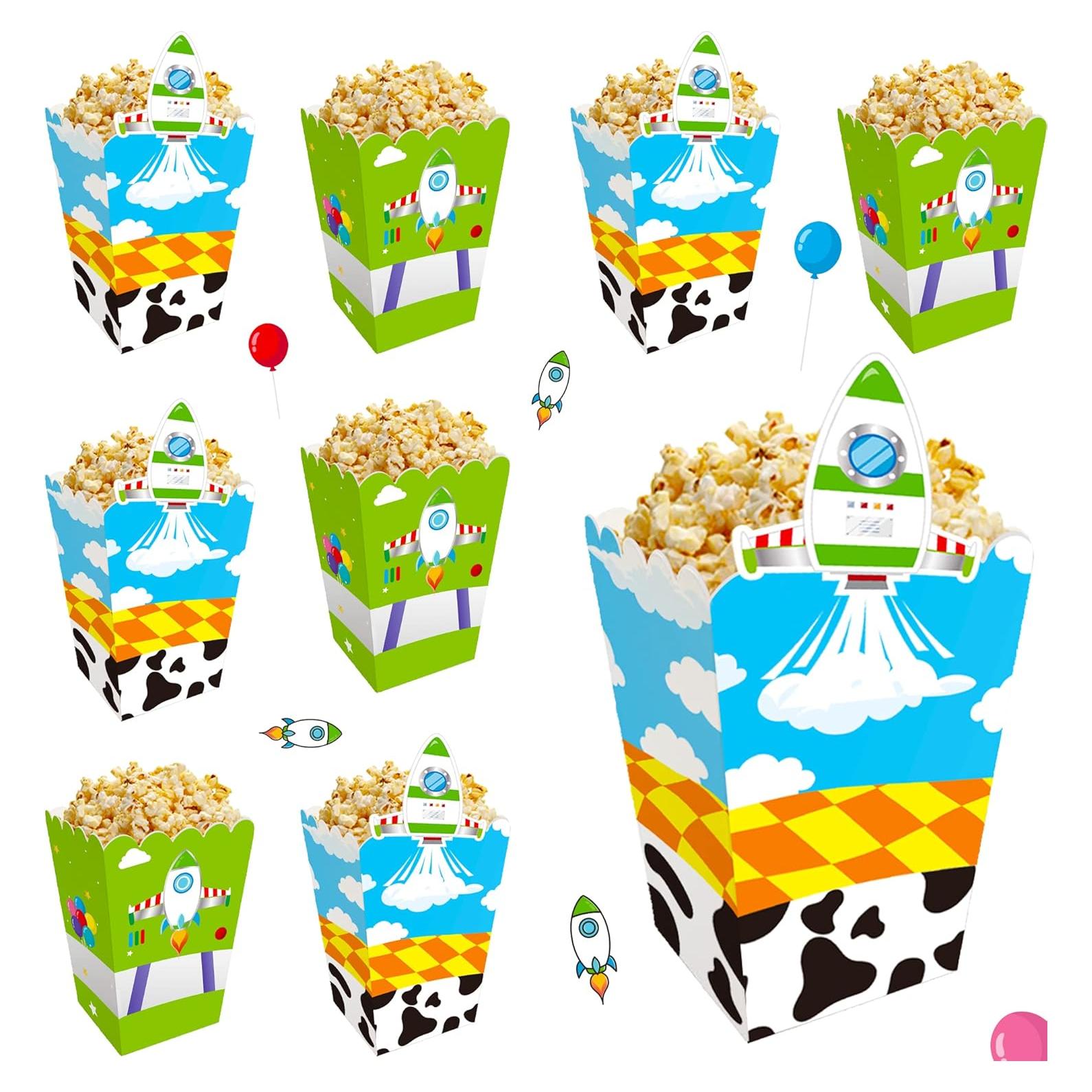 Cajas de Palomitas de Maíz CHENRINDECO 24pcs Cuento Animado