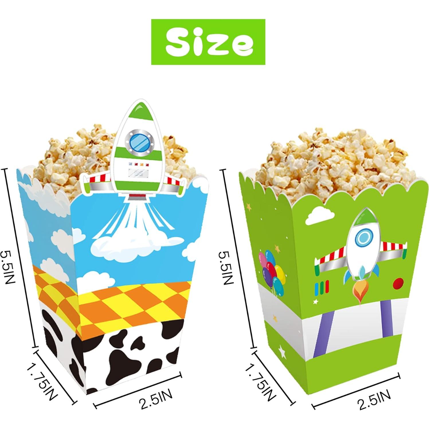 Cajas de Palomitas de Maíz CHENRINDECO 24pcs Cuento Animado