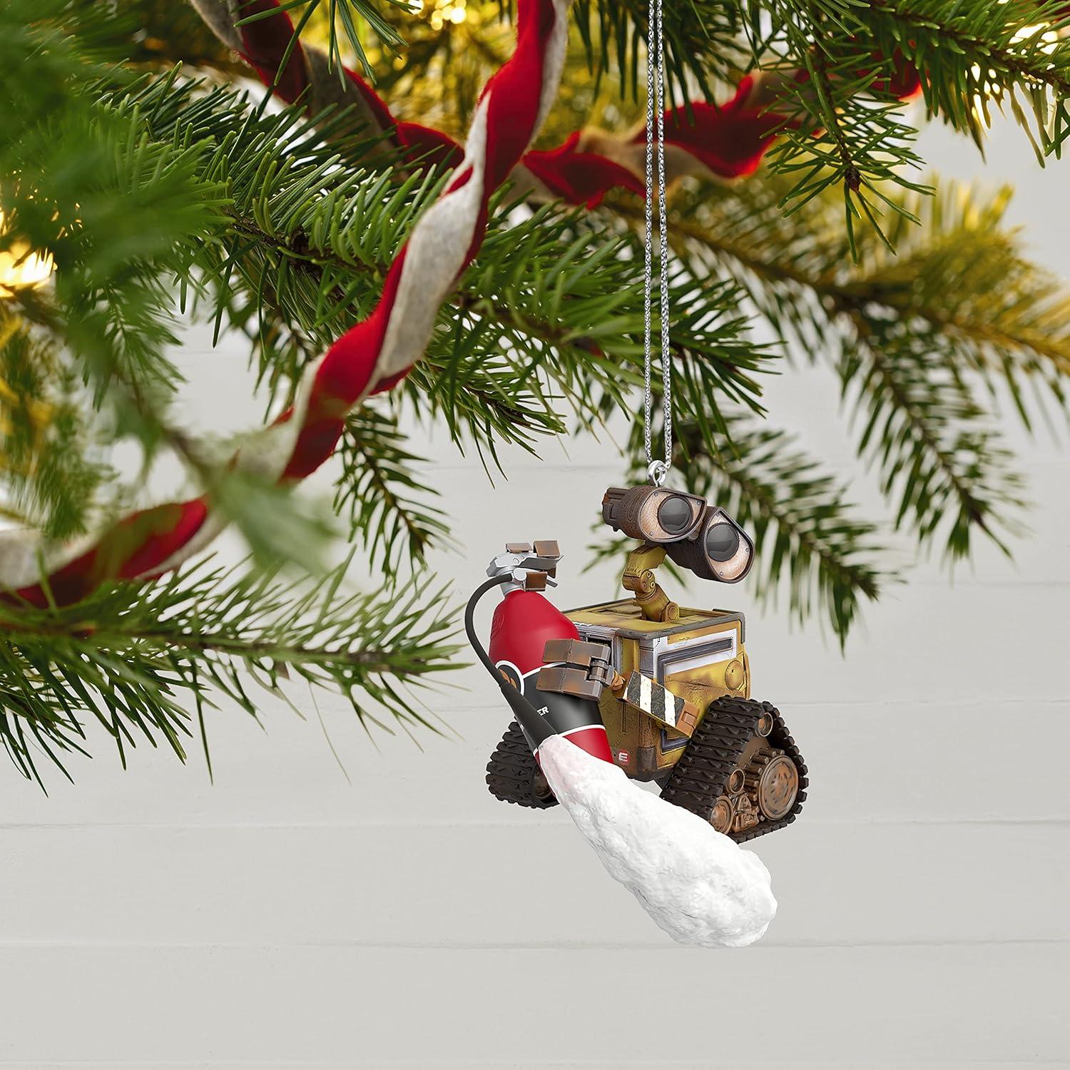 Adorno Navideño Hallmark Keepsake 2022 Wall-E con Extintor