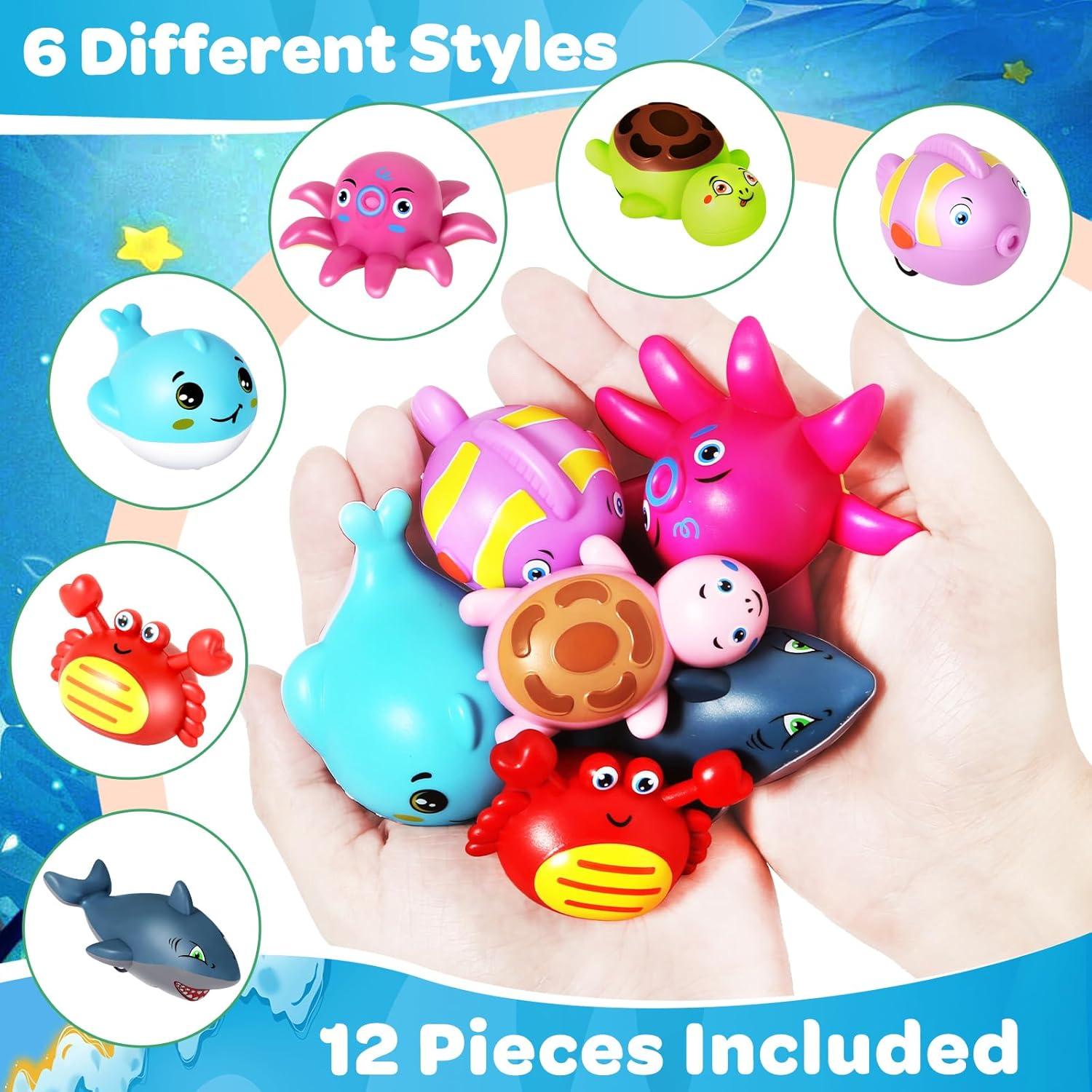 12 Coches de Retroceso MOONTOY para Niños 1-3 Años