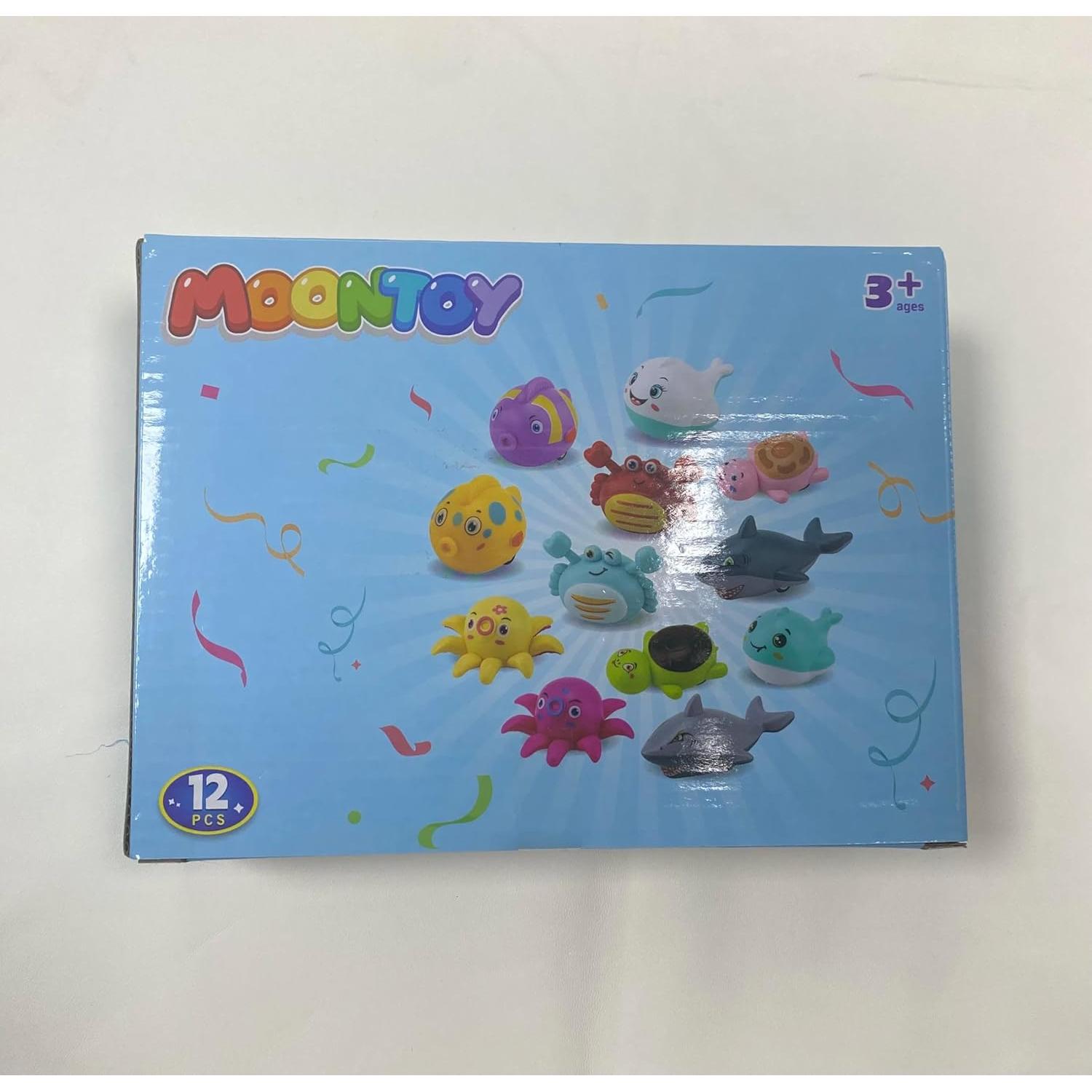 12 Coches de Retroceso MOONTOY para Niños 1-3 Años