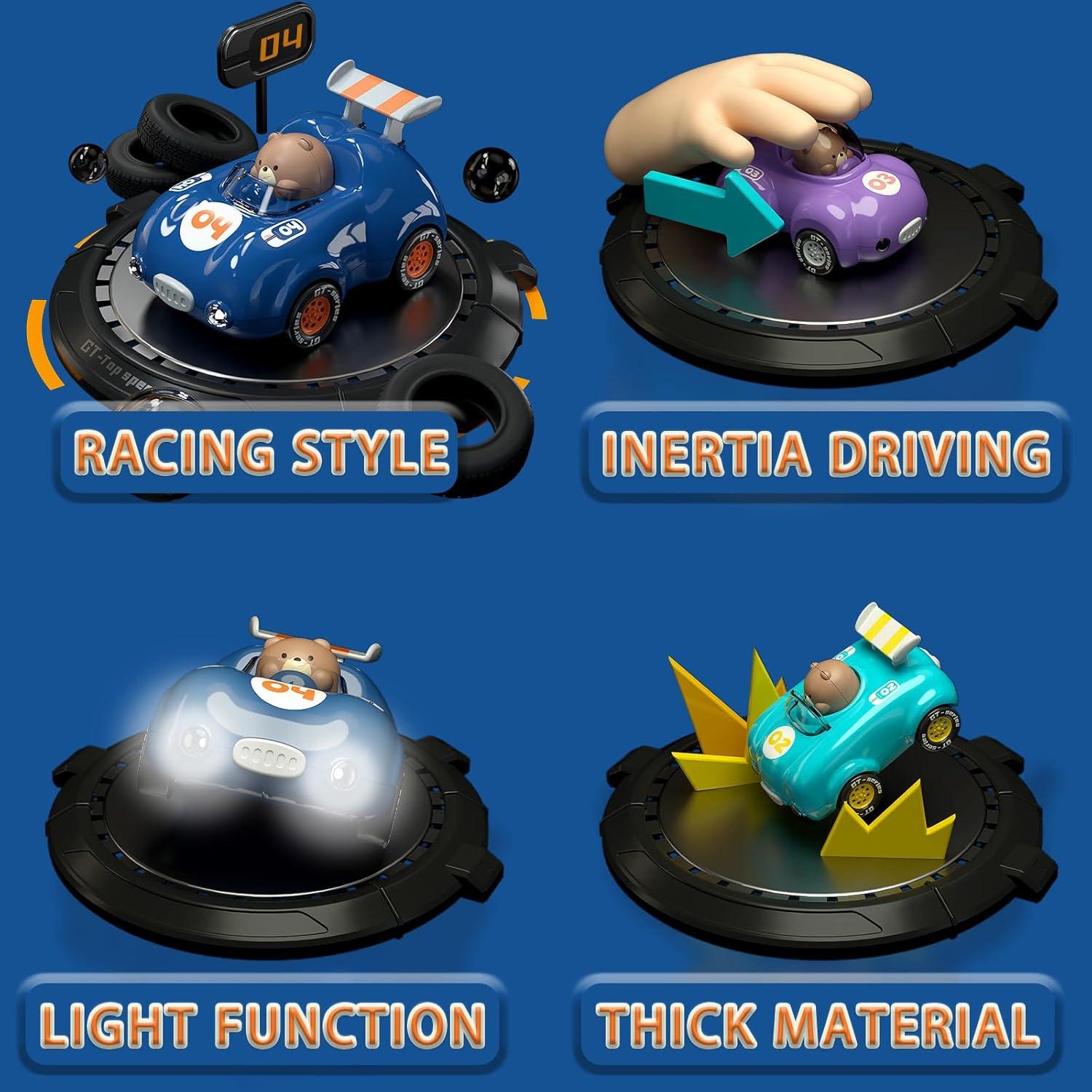 Coche de Juguete con Luz CDDZSW - Inercia para Niños 1-3 Años