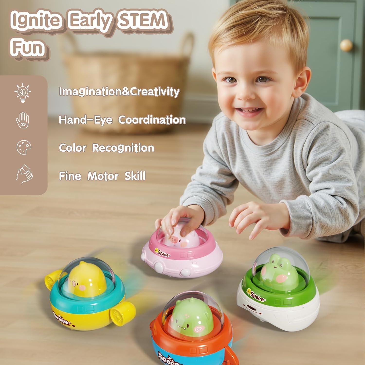 Coches de Juguete Presiona y Ve Dimoarch para Niños 1-3 Años