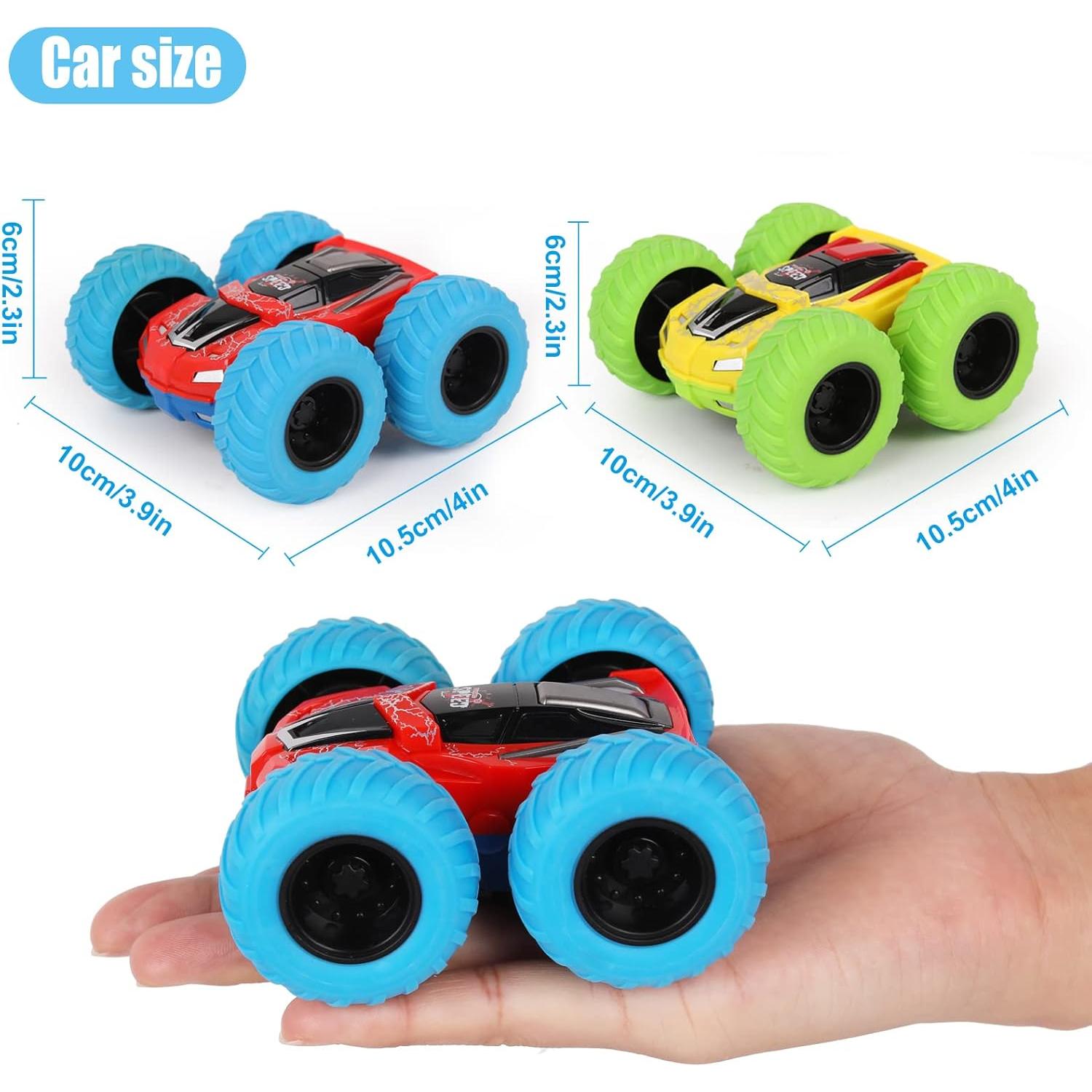 Coches de Acrobacias Rotativas M SANMERSEN - 2 Paquete Azul/Verde