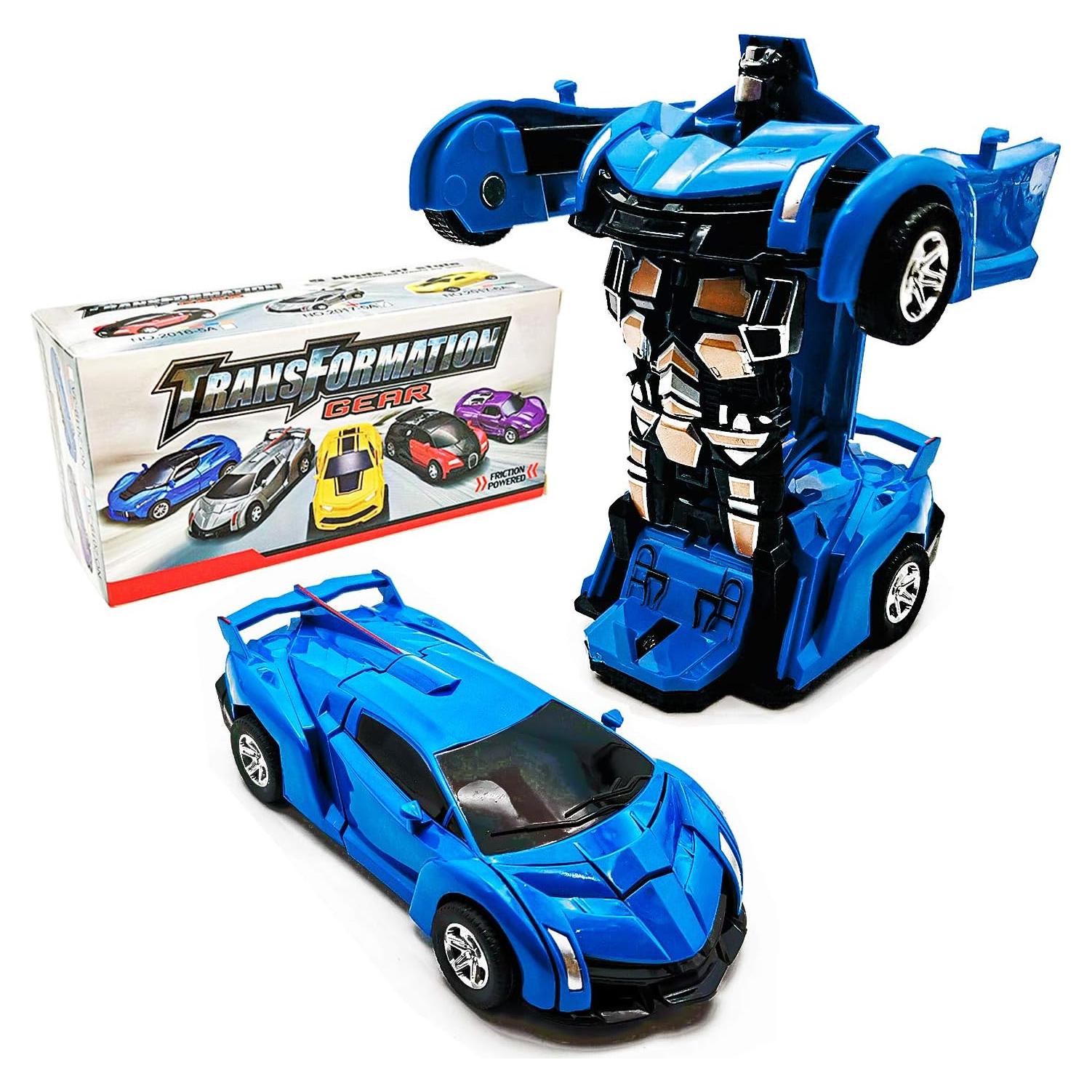 Coche de Juguete Transformable CDDZSW 13.5 cm para Niños 3+