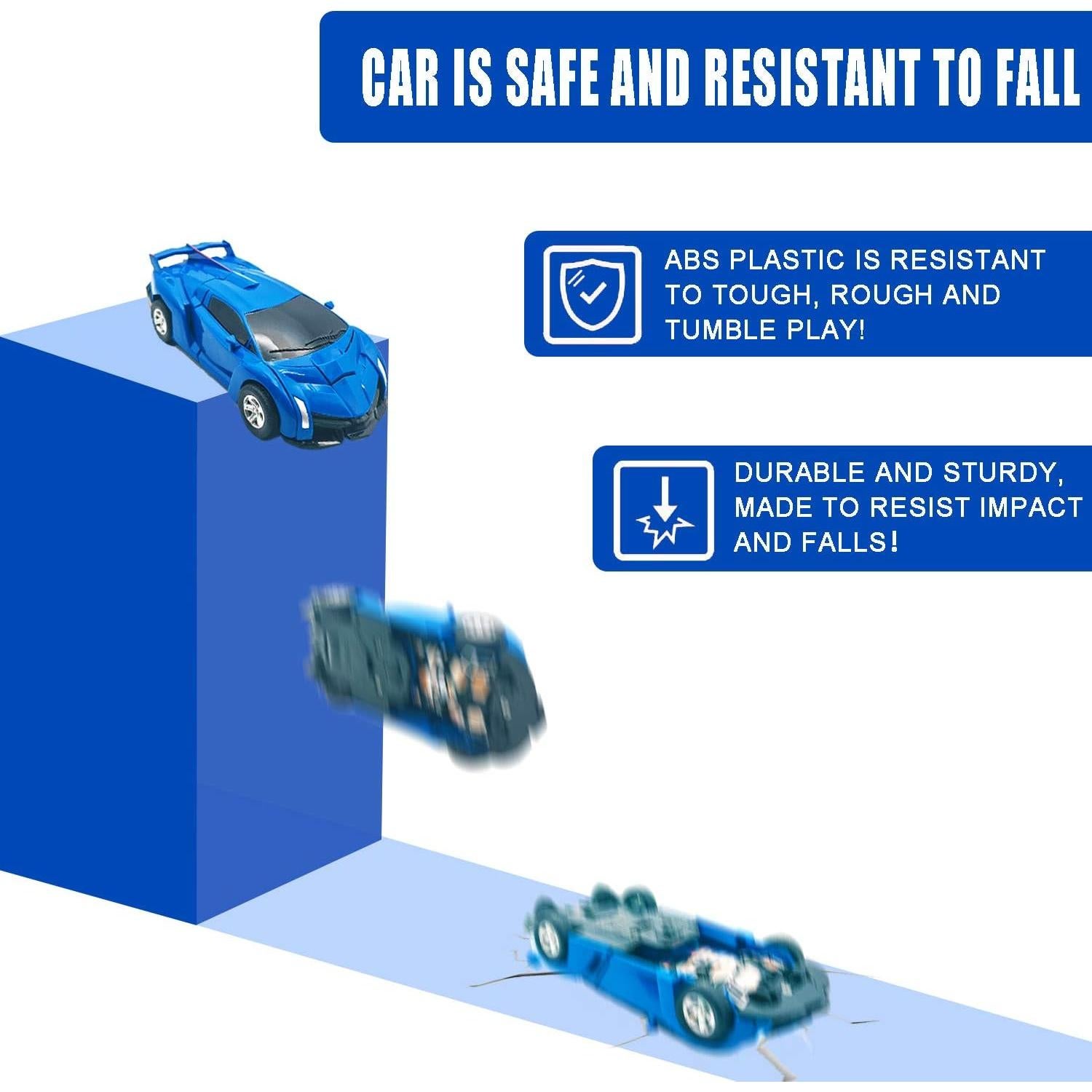 Coche de Juguete Transformable CDDZSW 13.5 cm para Niños 3+