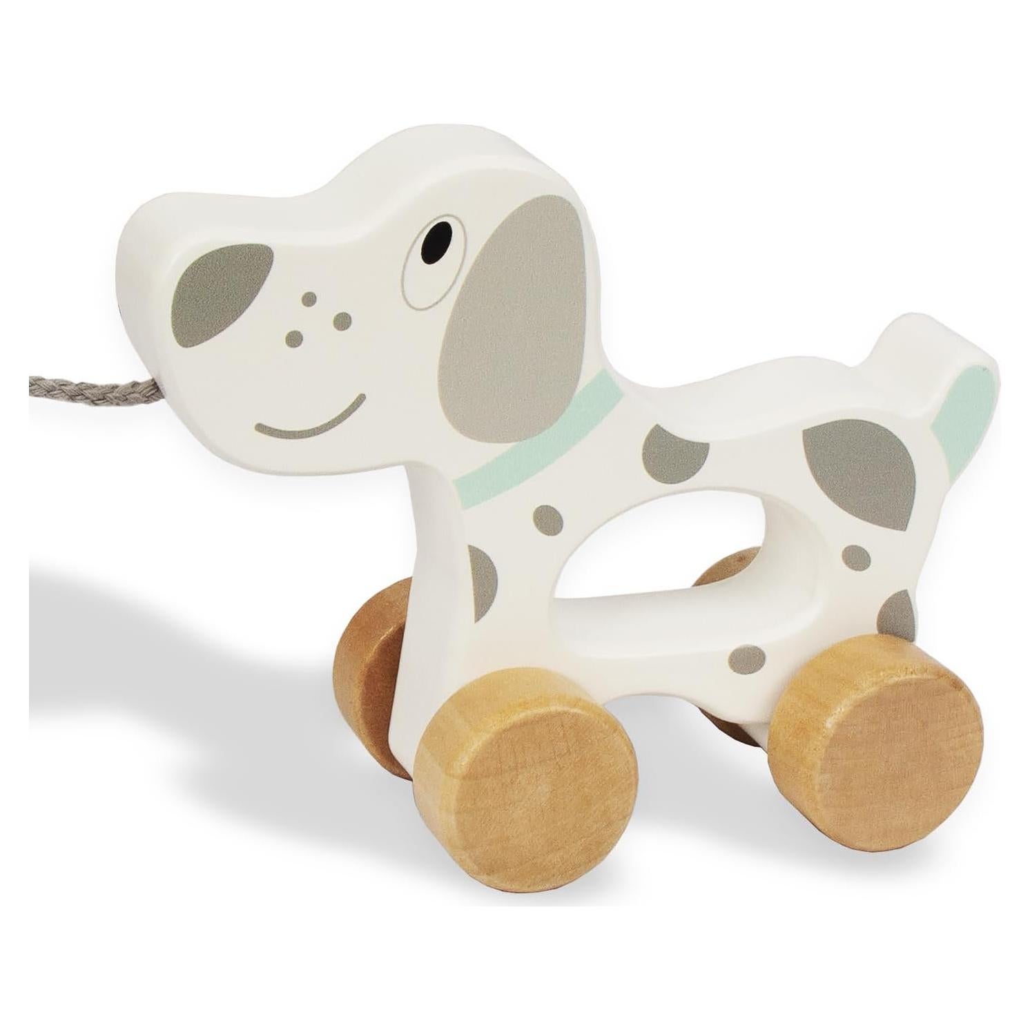 Juguete de Tirar de Madera Wooden Edu Perro 15.24x12.7 cm