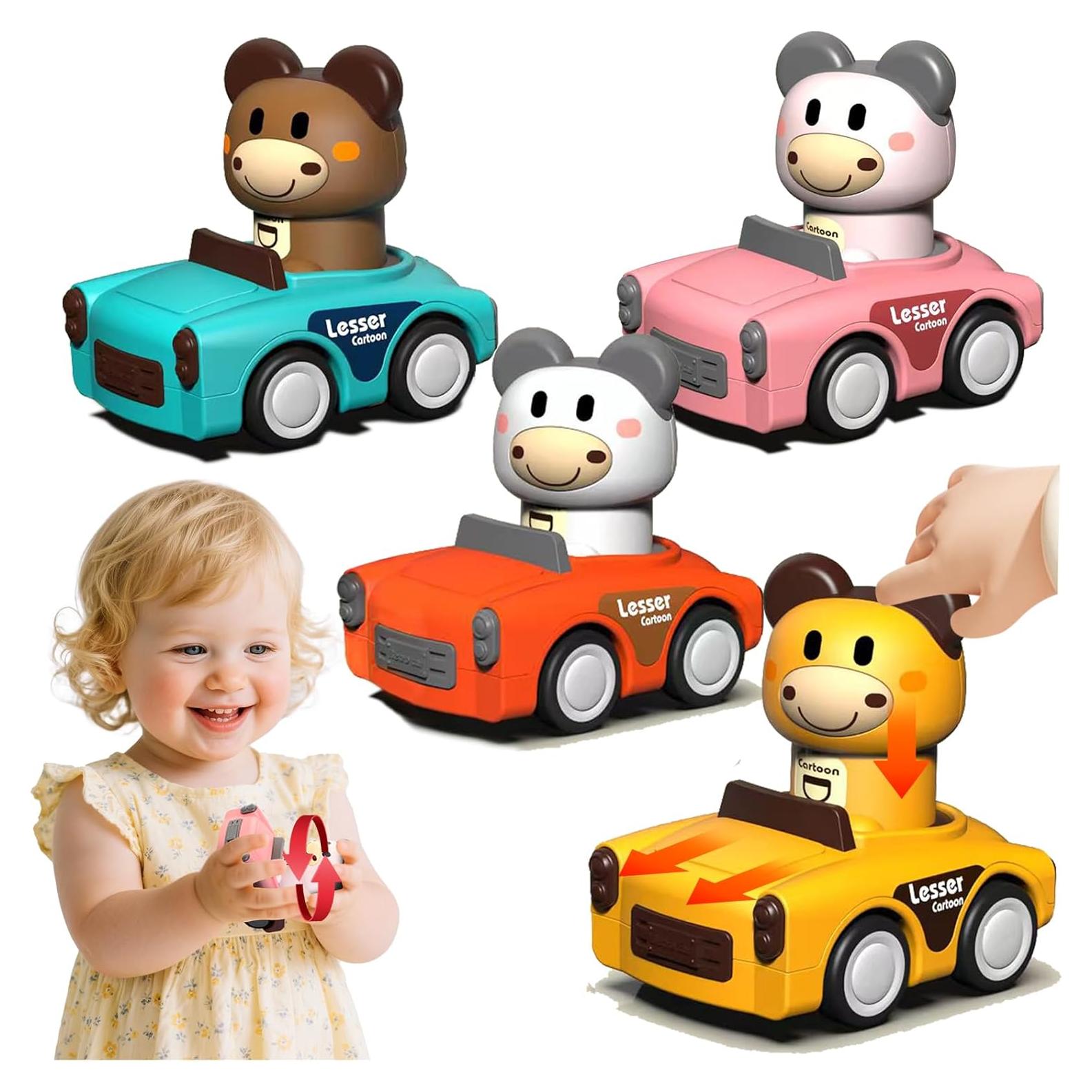 Juguetes de Coche Presiona y Ve SUPVIB para Niños 1-3 Años