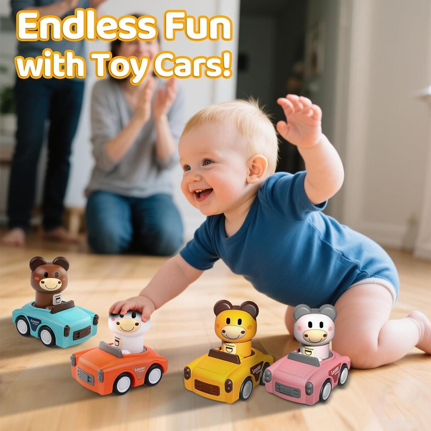 Juguetes de Coche Presiona y Ve SUPVIB para Niños 1-3 Años