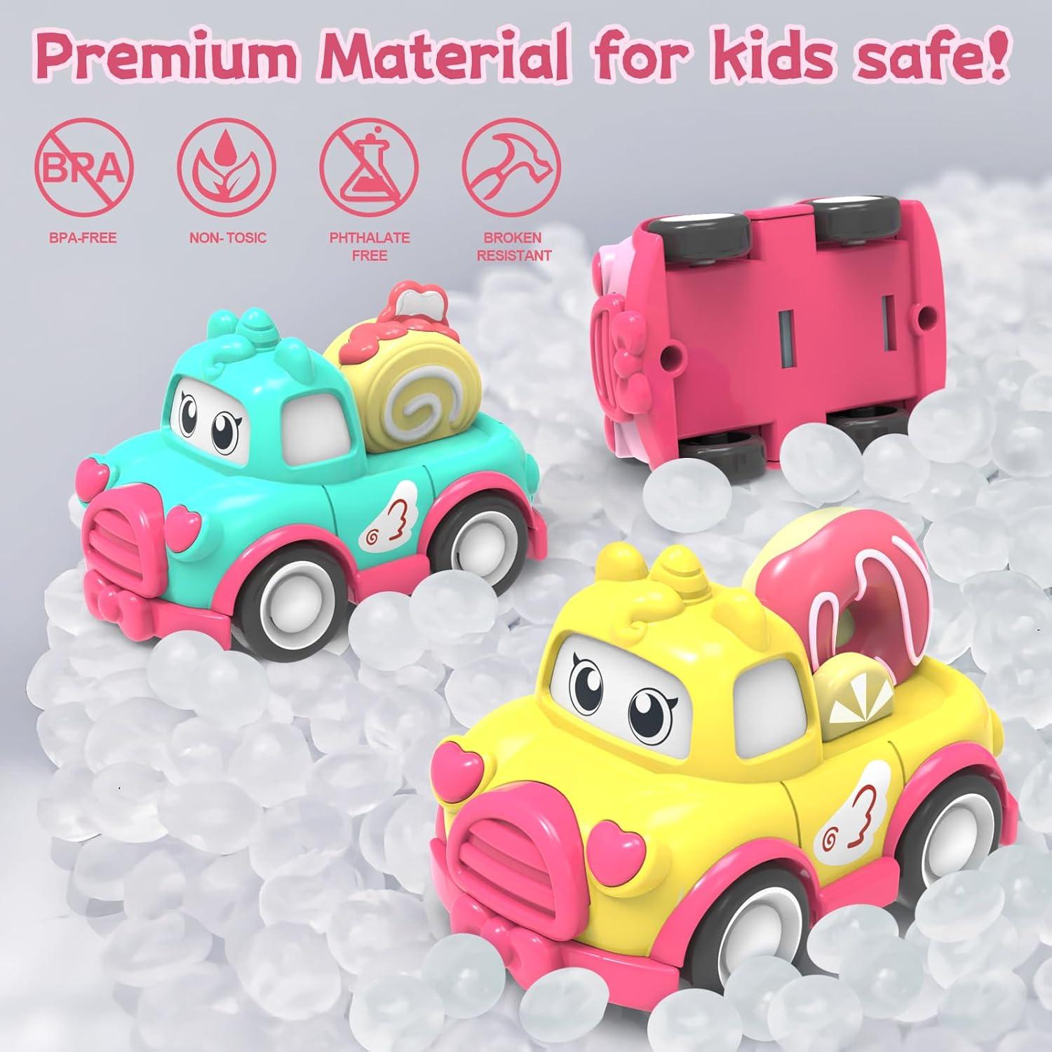 Juego de Coches de Juguete Seveclotree 10 PCS con Bolsa Unicornio