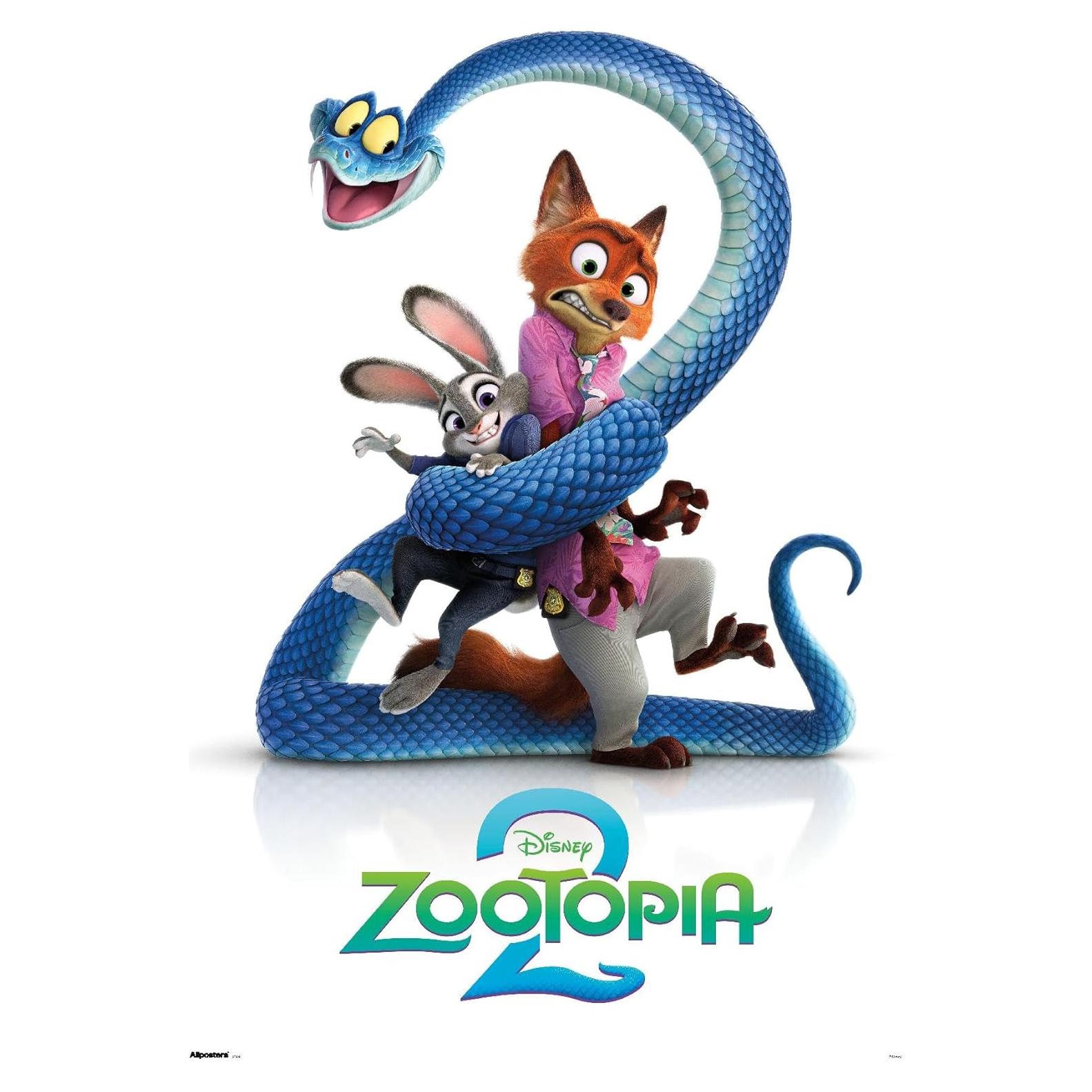 Póster Disney Zootopia 2 (2025) Teaser 86.36x56.88 cm Sin Marco