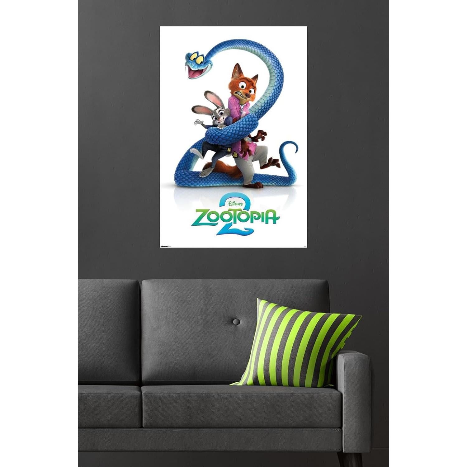 Póster Disney Zootopia 2 (2025) Teaser 86.36x56.88 cm Sin Marco