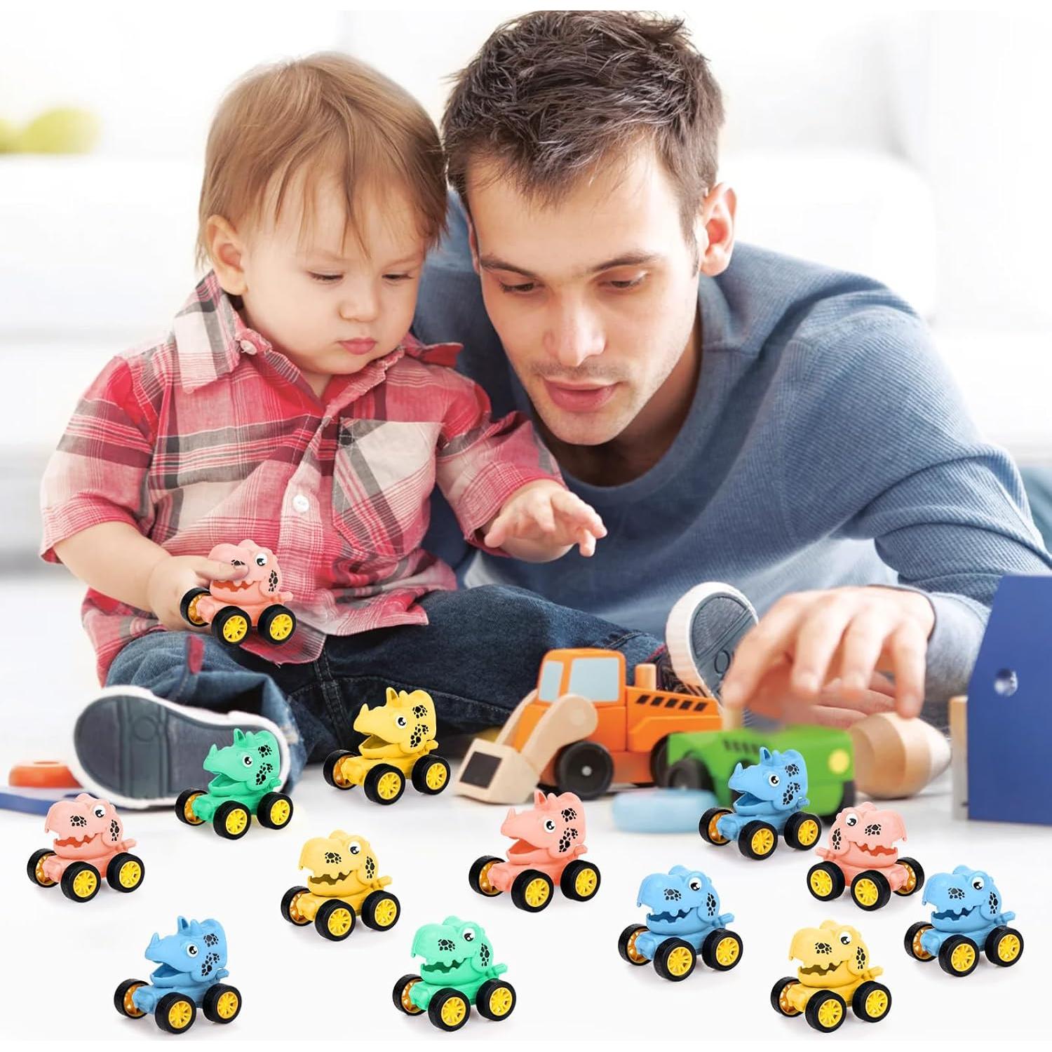 Paquete de 50 Coches de Dinosaurio de Retroceso Hxezoc