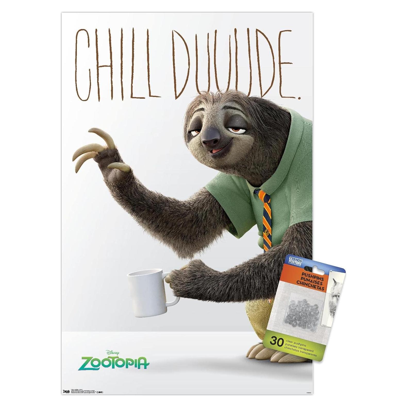 Póster de pared Disney Zootopia Trends International 56.8x37.4cm