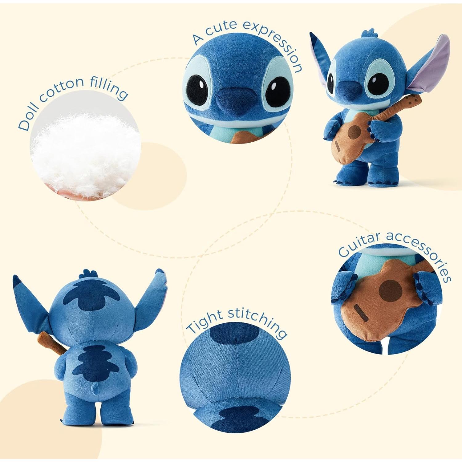 Peluches Disney Lilo & Stitch MINISO 30 cm Suave y Abrazable