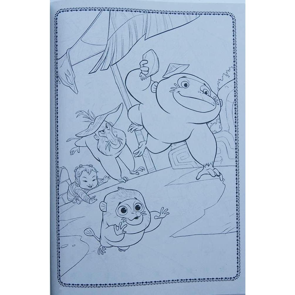 Libro de Colorear Raya y el Último Dragón 80 Páginas