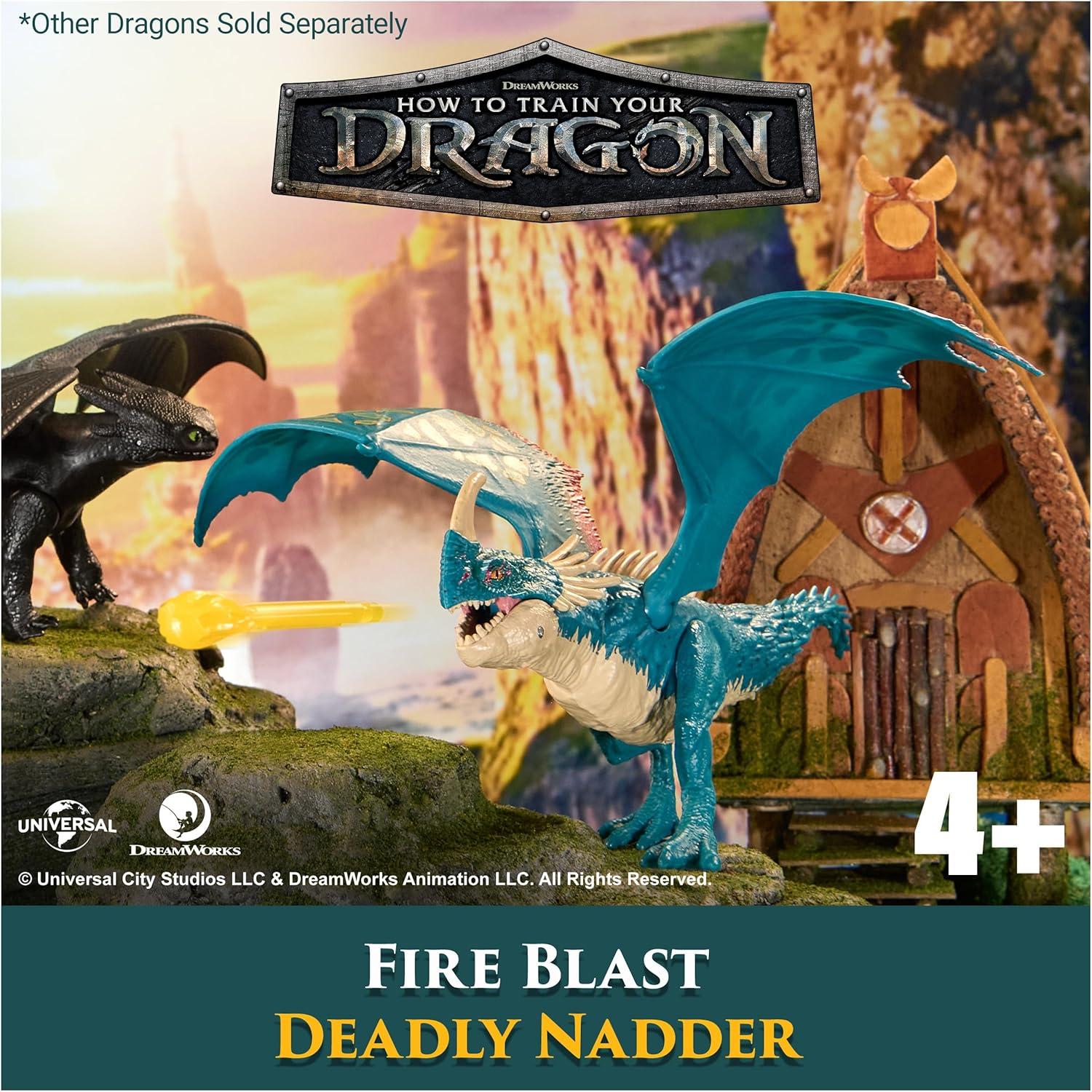 Figura de Acción Dragón Deadly Nadder de Fuego 25.4 cm