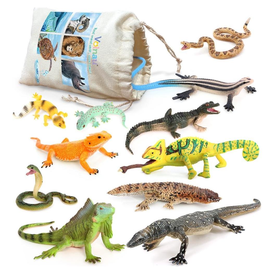 Figuritas de Animales Reptiles Volnau 11PCS - Juguetes Educativos